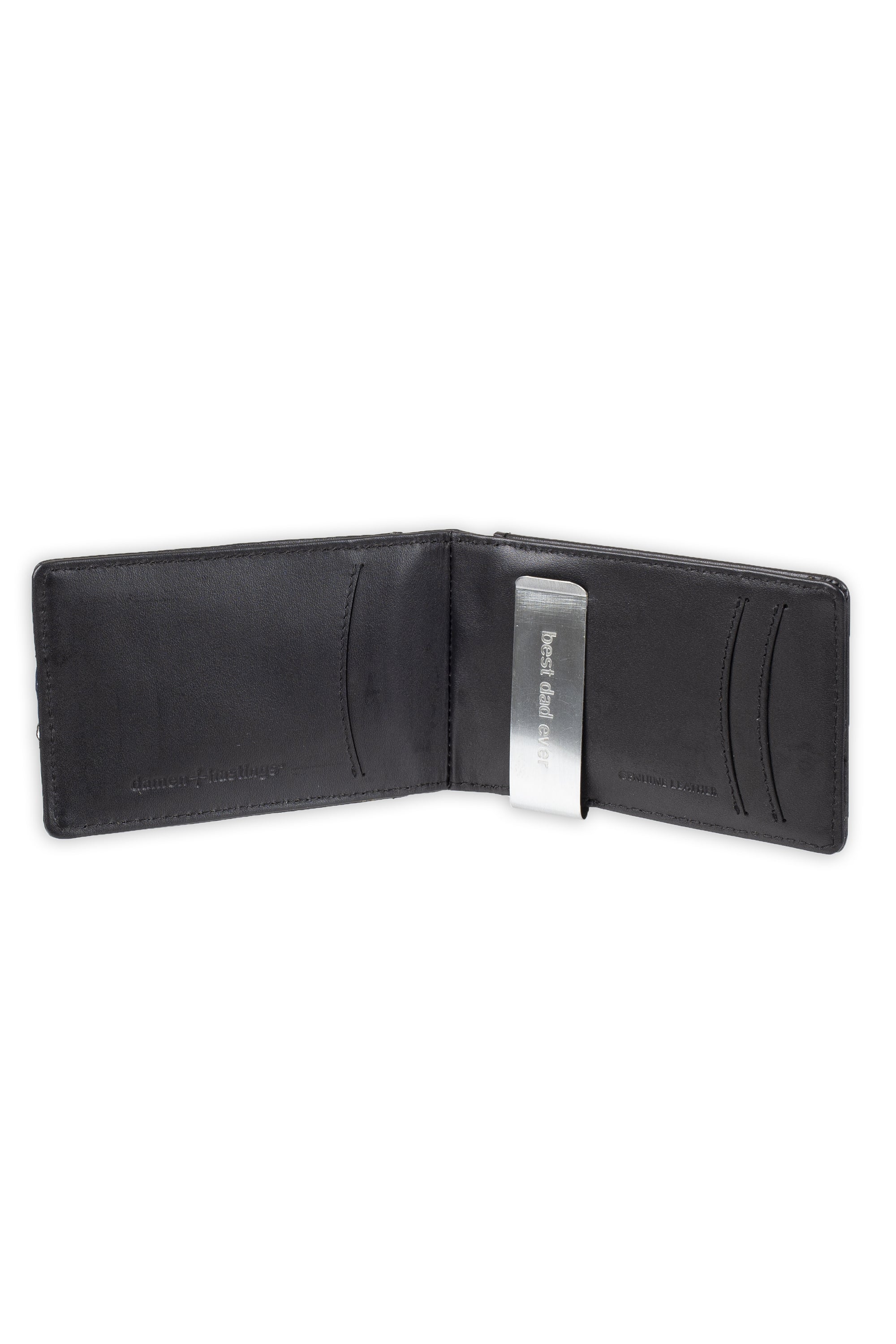 RFID Bifold Wallet with Removable Money Clip - Best Dad Ever Engraving, , hi-res