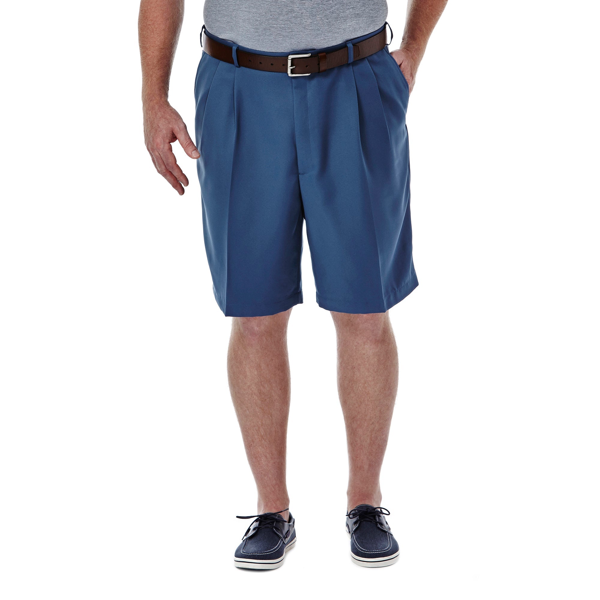 BIG & TALL Cool 18® Shorts, , hi-res#color_lt stonewash