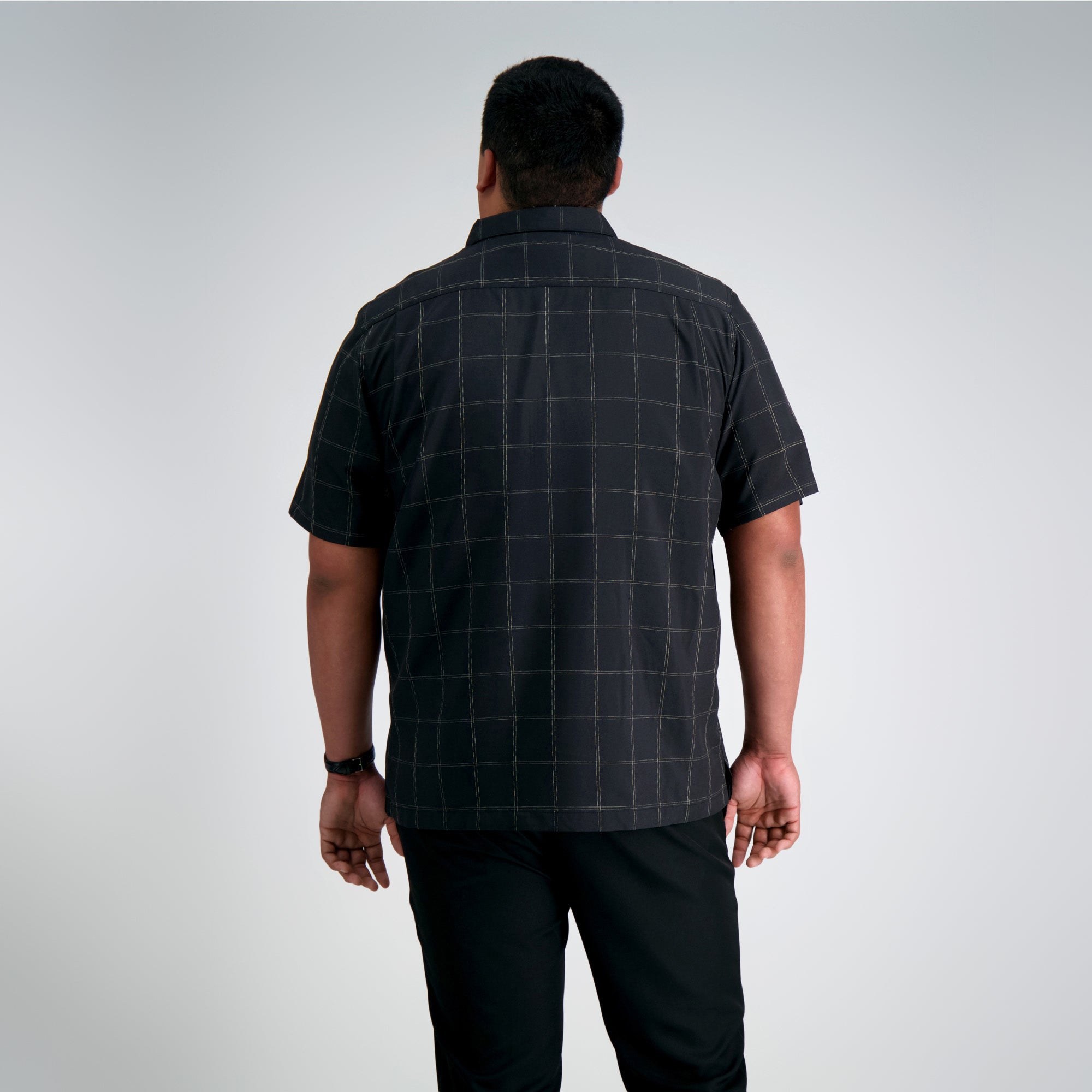Big & Tall Microfiber Plaid Shirt, , hi-res