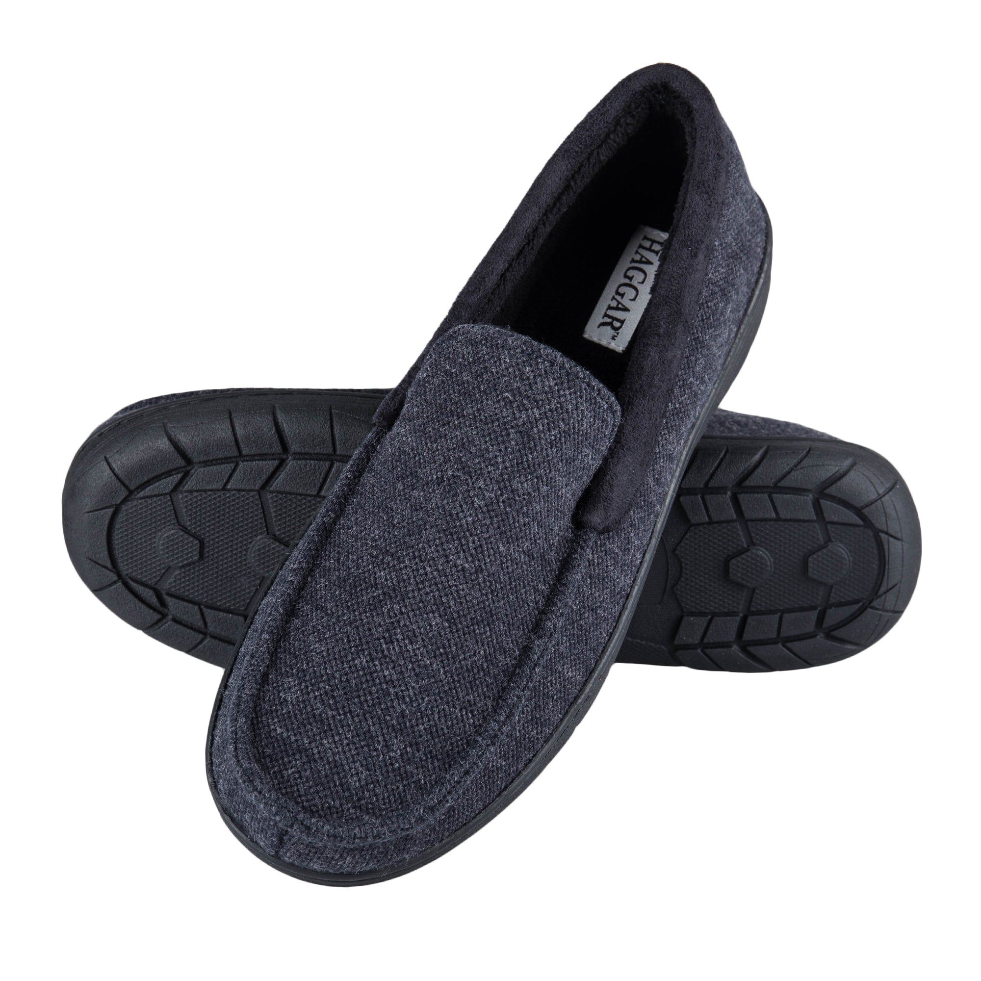 Textured Venetian Slippers - Blue