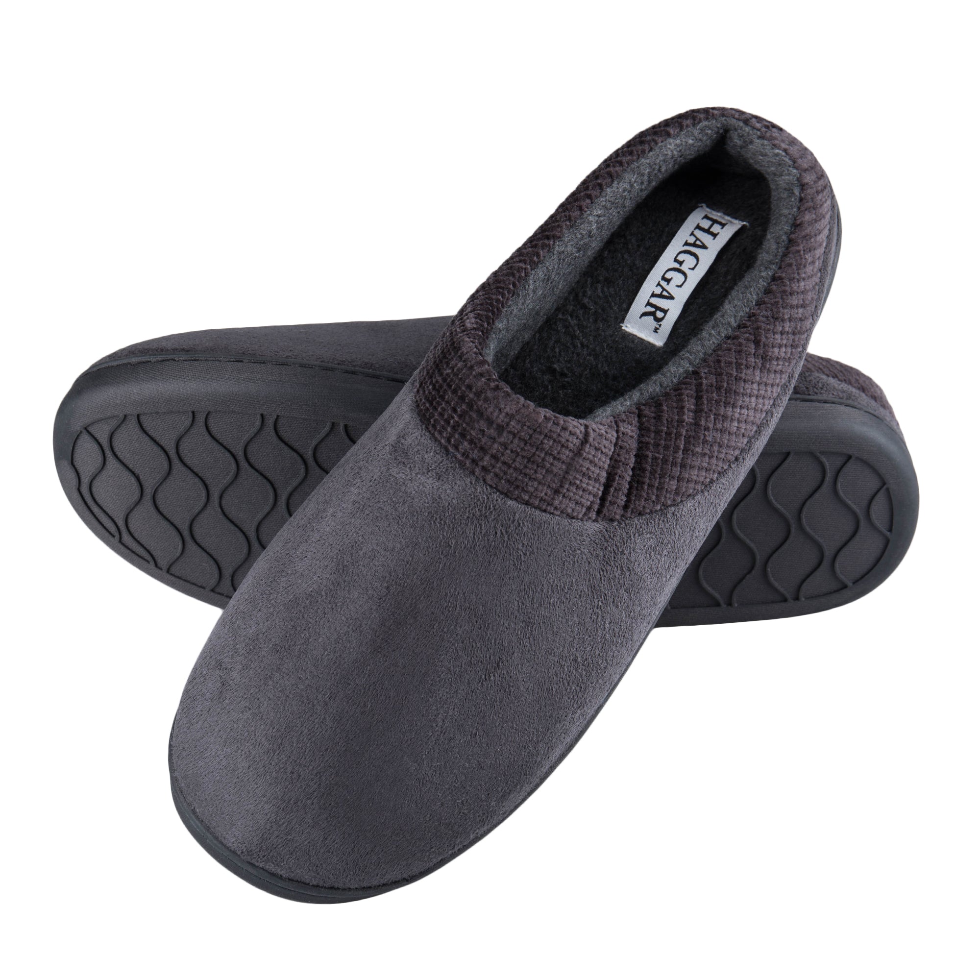 Microsuede Contrast Clog - Graphite