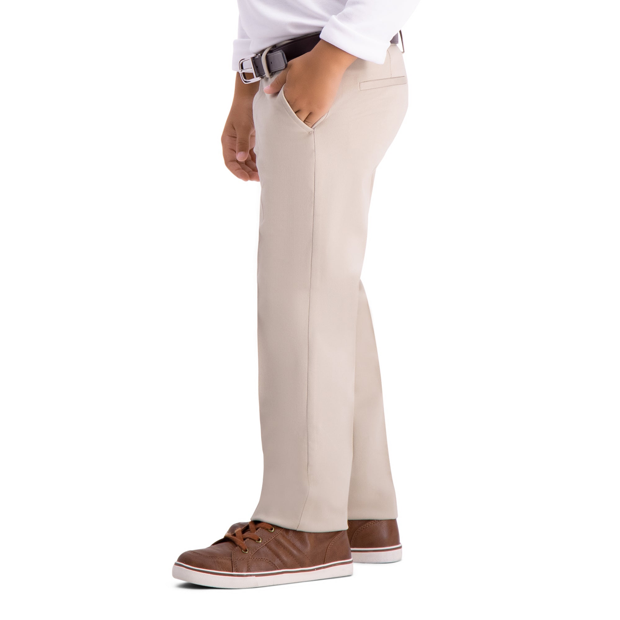 Boys Premium No Iron Khaki (4-7), , hi-res