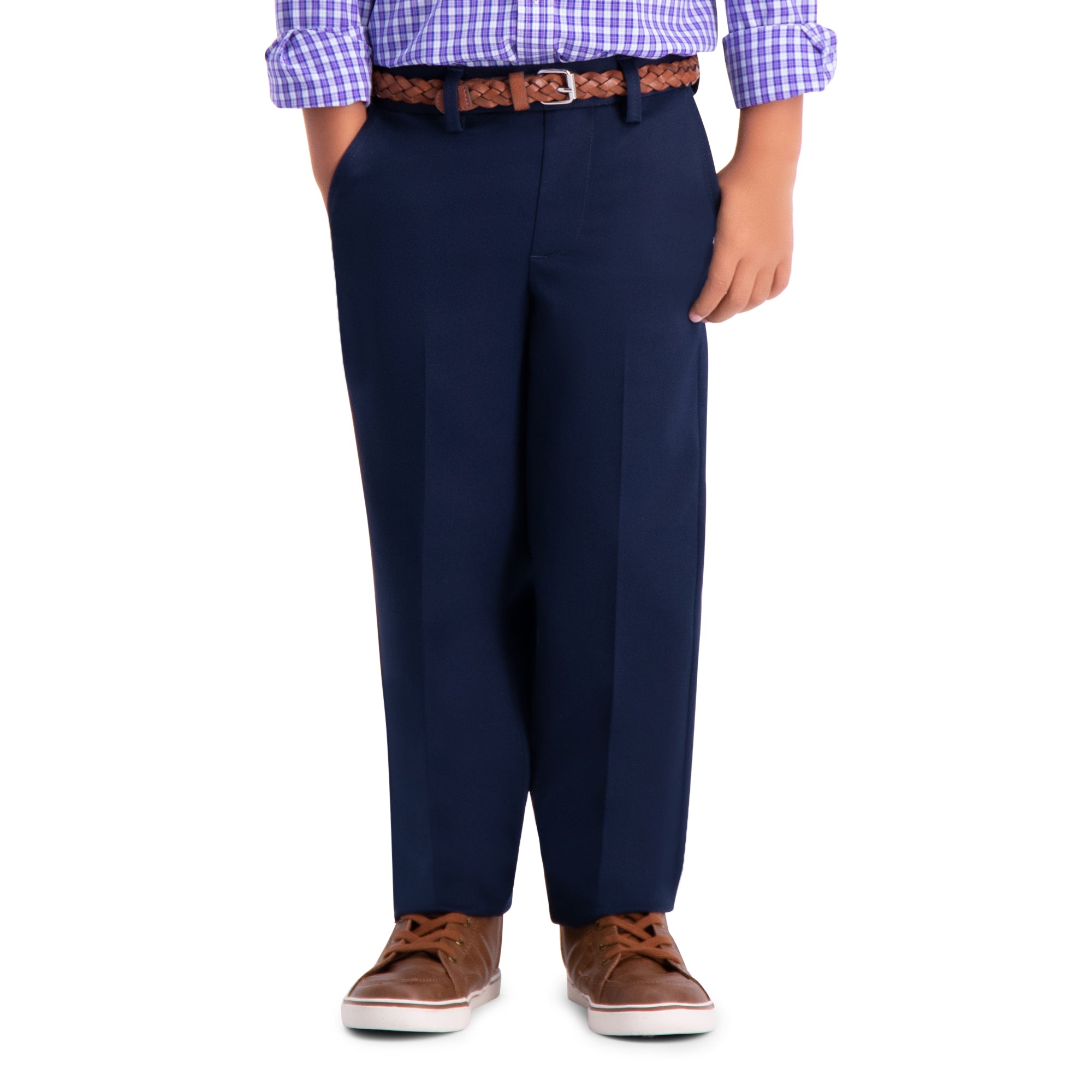 Boys Premium No Iron Khaki (4-7), , hi-res