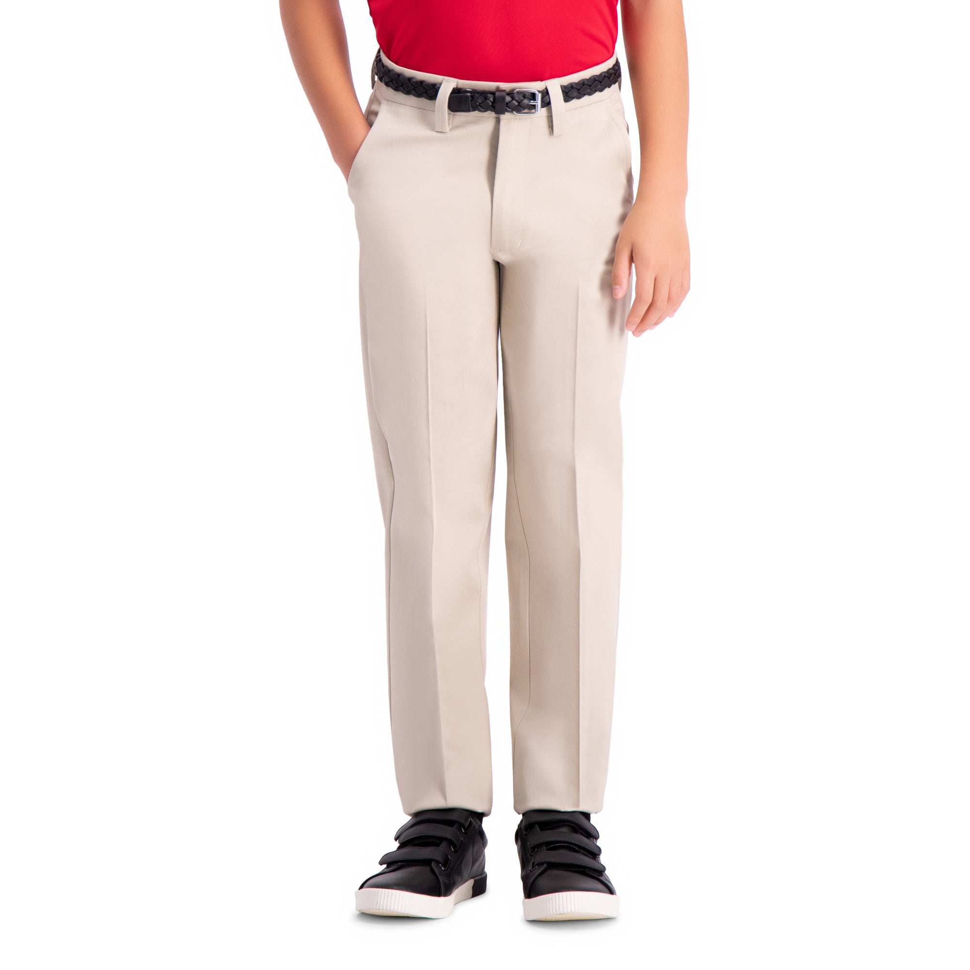 Boys Premium No Iron Khaki (8-20), , hi-res