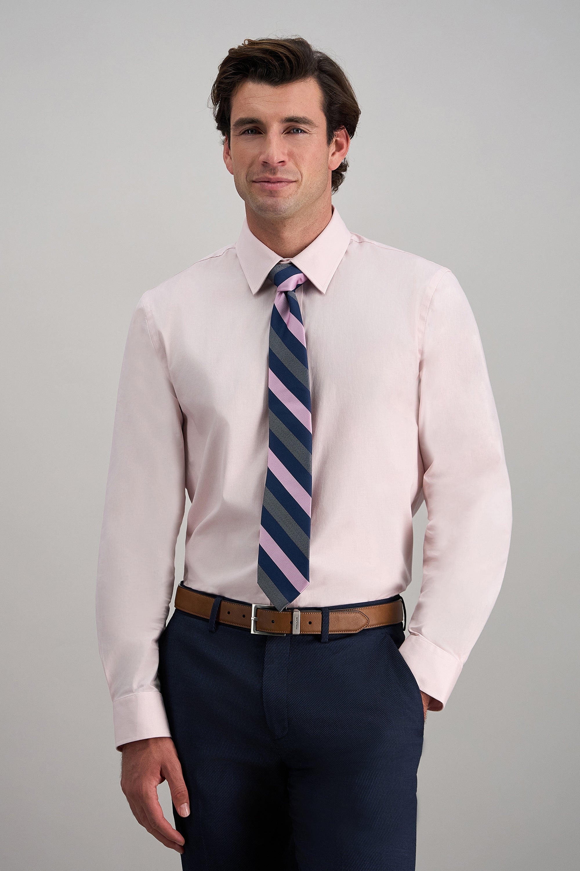 Premium Comfort Dress Shirt - Pink - Haggar.com