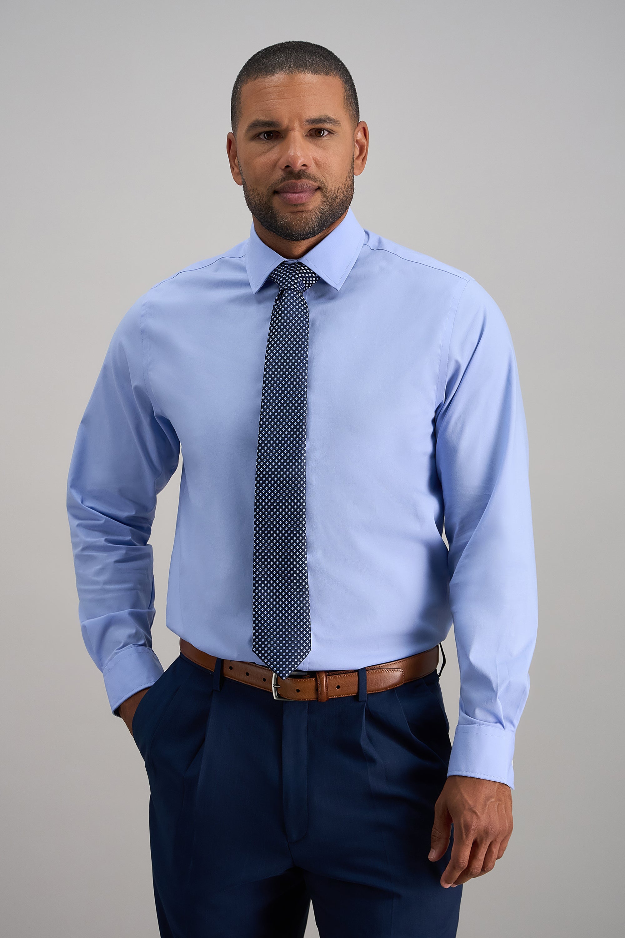 Premium Comfort Dress Shirt - Blue - Haggar.com