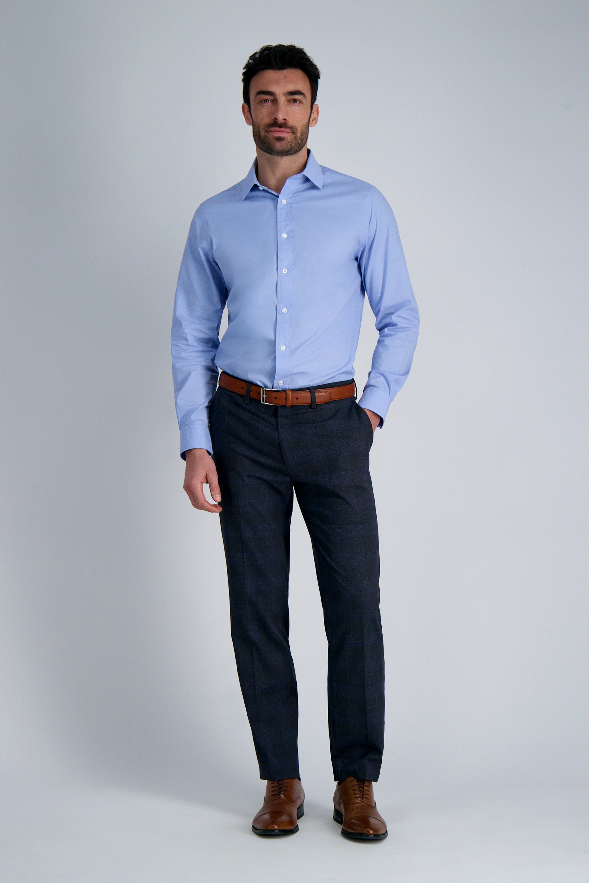 Premium Comfort Dress Shirt - Blue, , hi-res