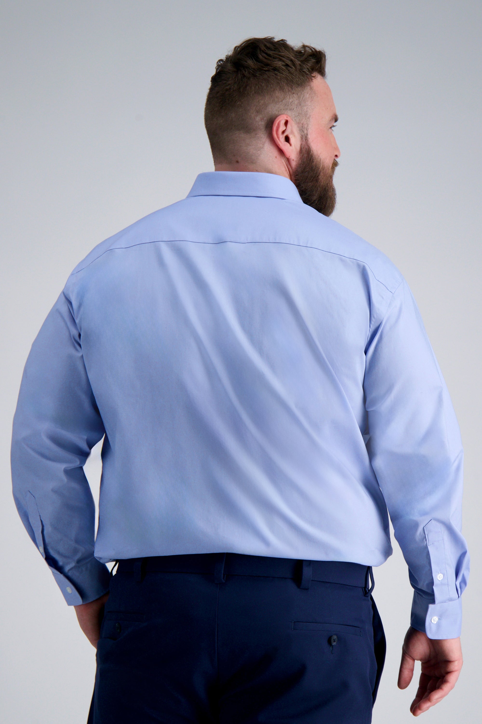 Premium Comfort Big Dress Shirt - Blue - Haggar.com