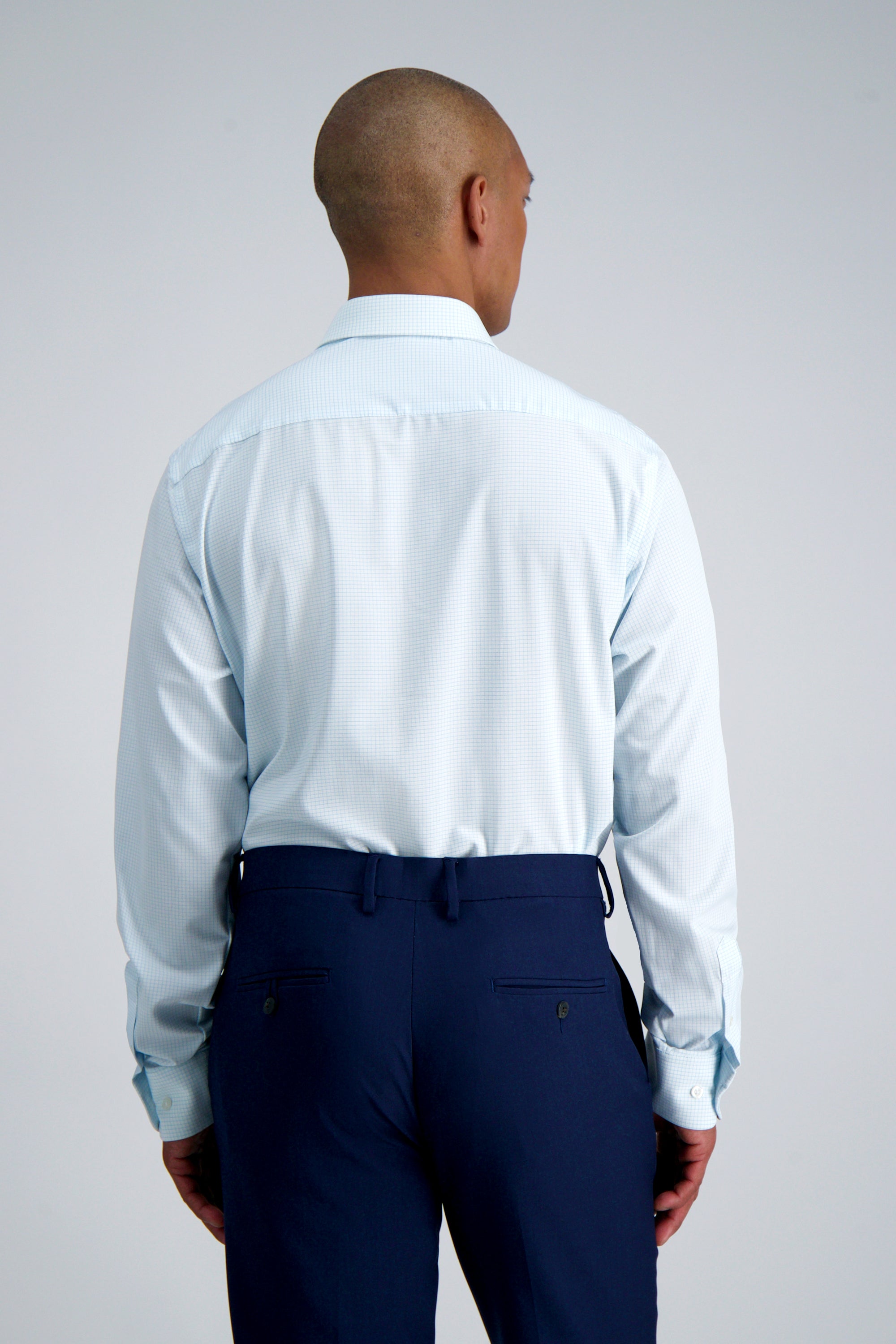 Smart Wash® Dress Shirt - Blue Graph Check, , hi-res