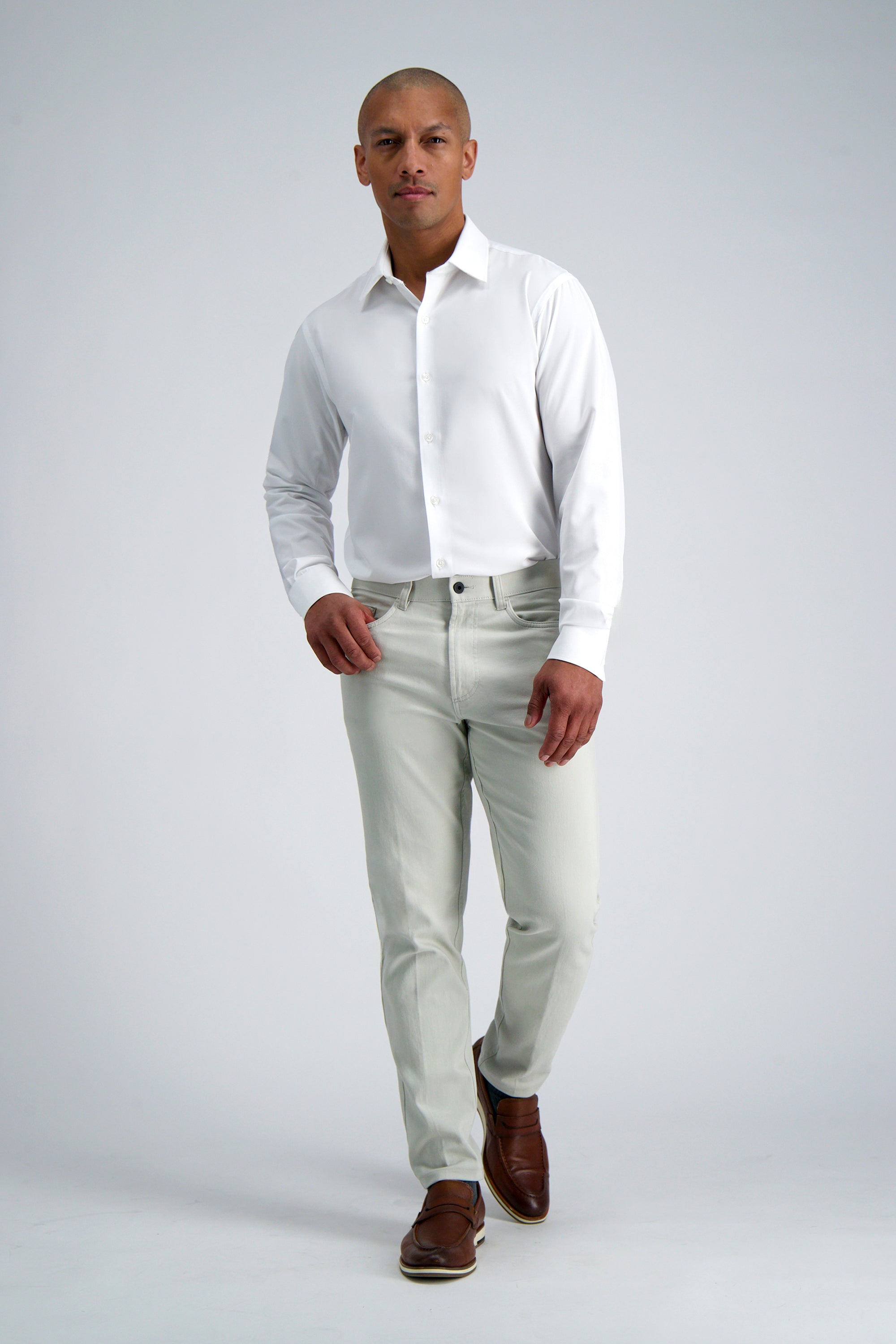 Smart Wash® Dress Shirt - White, , hi-res