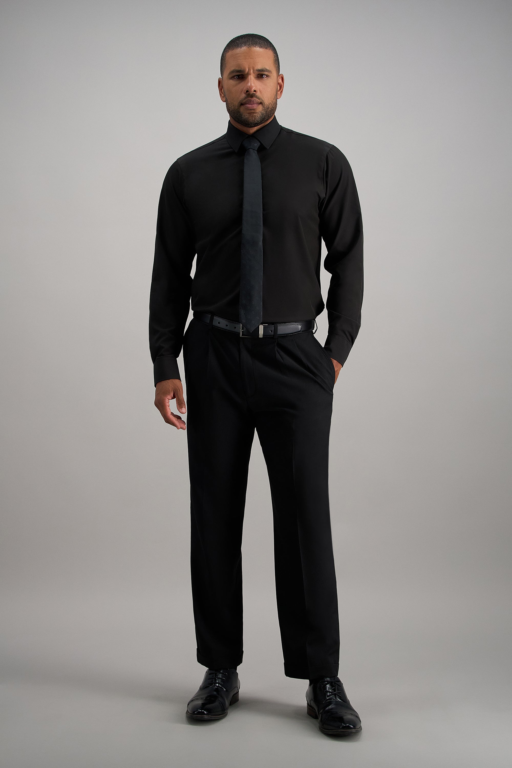 Smart Wash® Dress Shirt - Black - Haggar.com