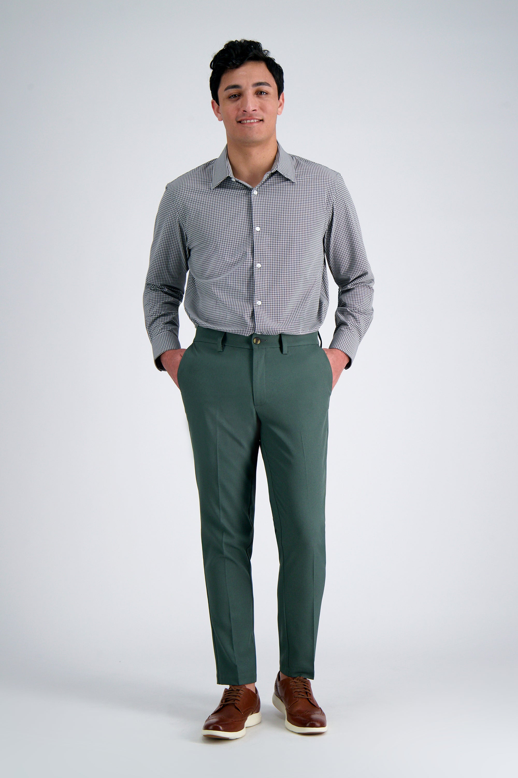 Smart Wash® Dress Shirt - Charcoal, , hi-res