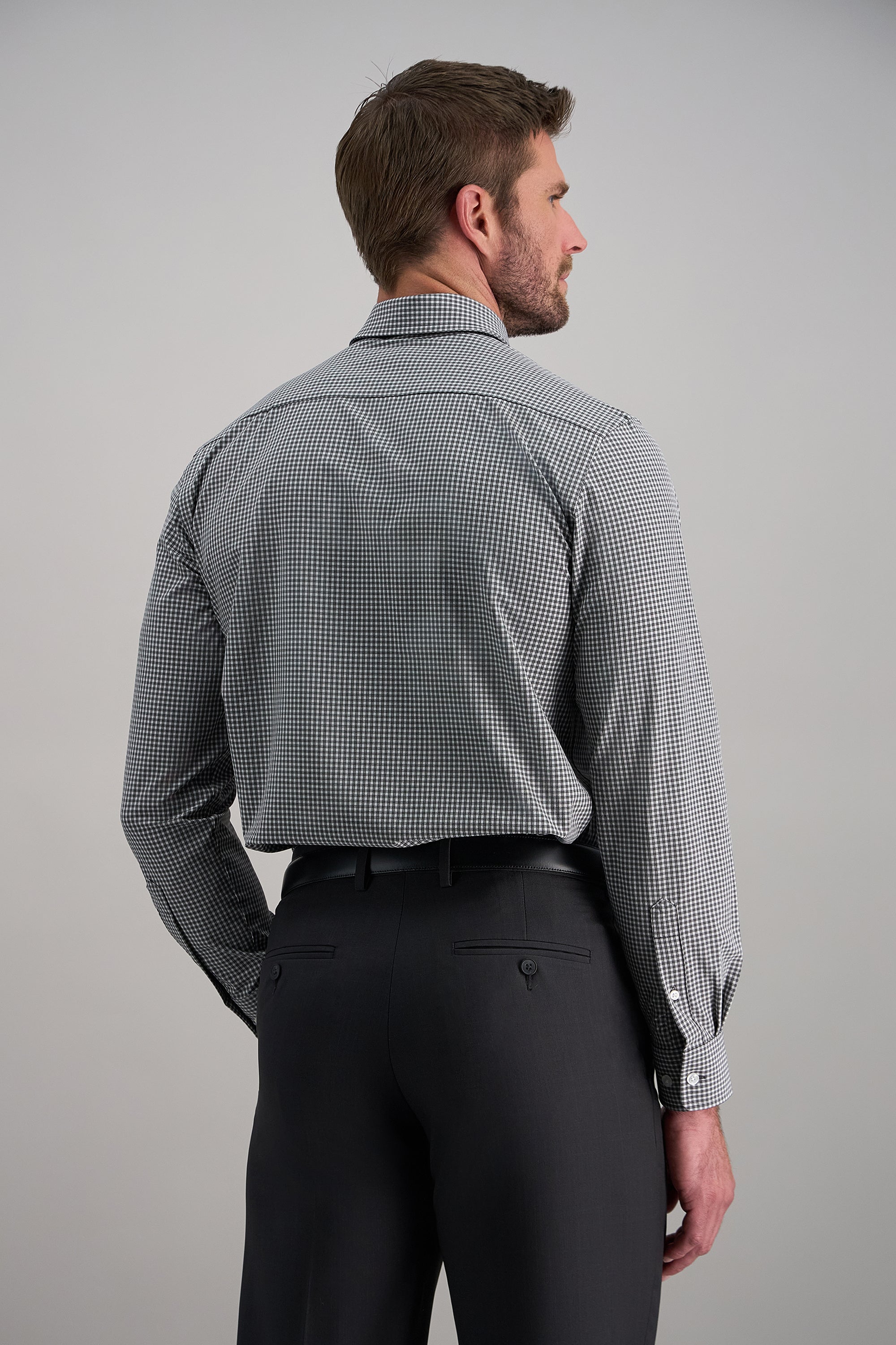 Smart Wash® Dress Shirt - Charcoal - Haggar.com