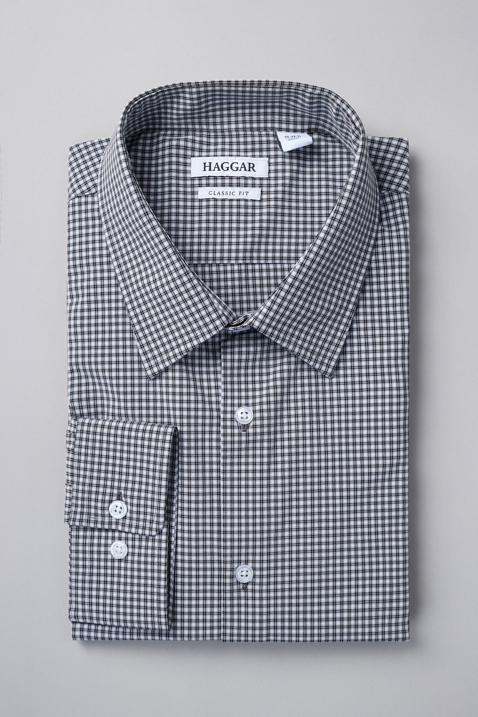 Haggar Men's Classic-Fit Smart Wash Dress Shirt - Shirts Haggar Men's Classic-Fit Smart Wash Dress Shirt - Shirts