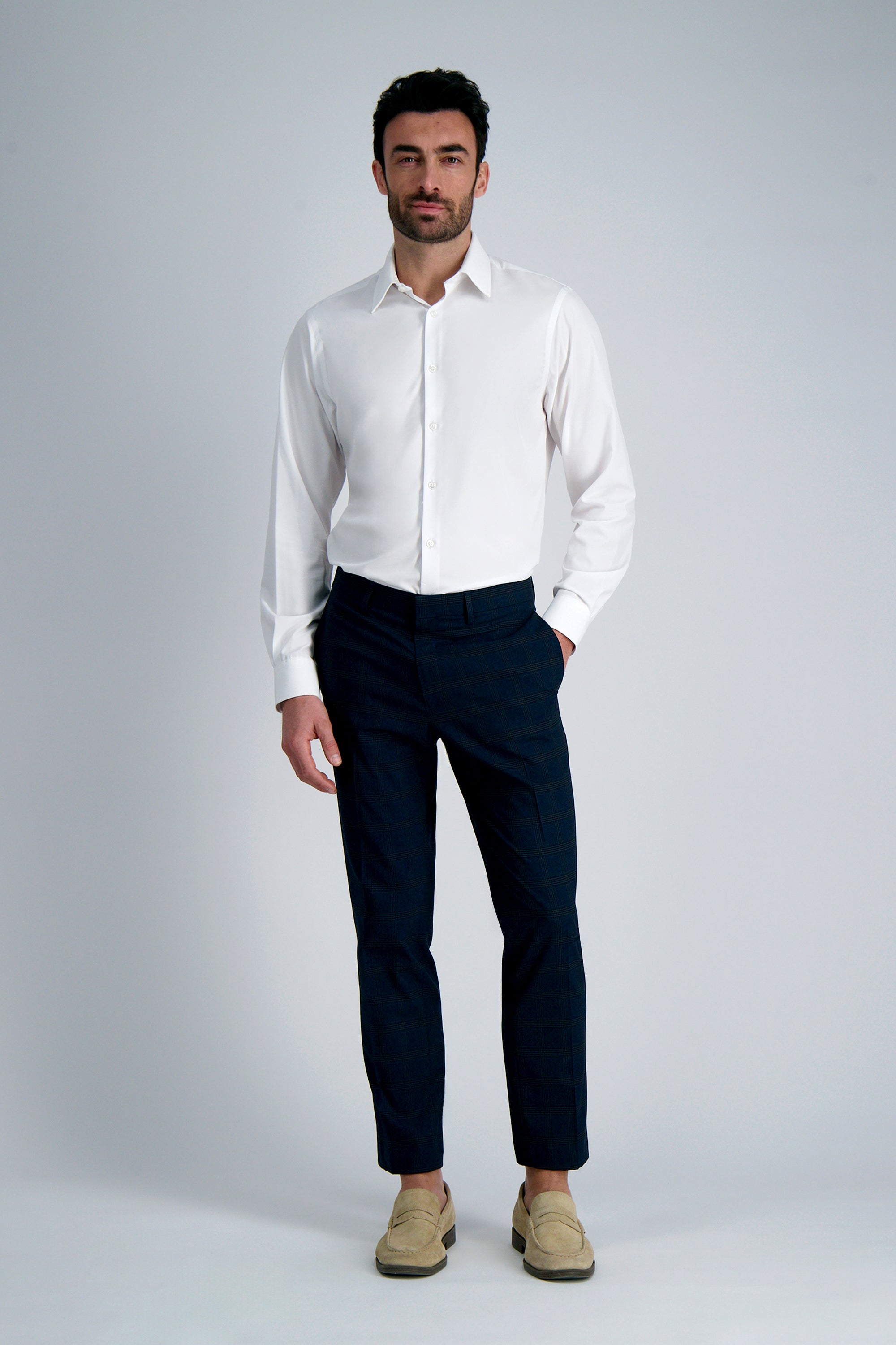 Smart Wash® Dress Shirt - White, , hi-res