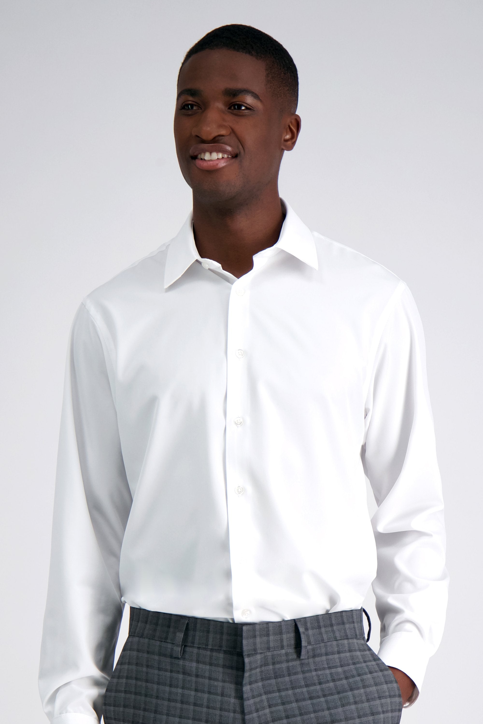 Performance Stretch Dress Shirt - White , , hi-res