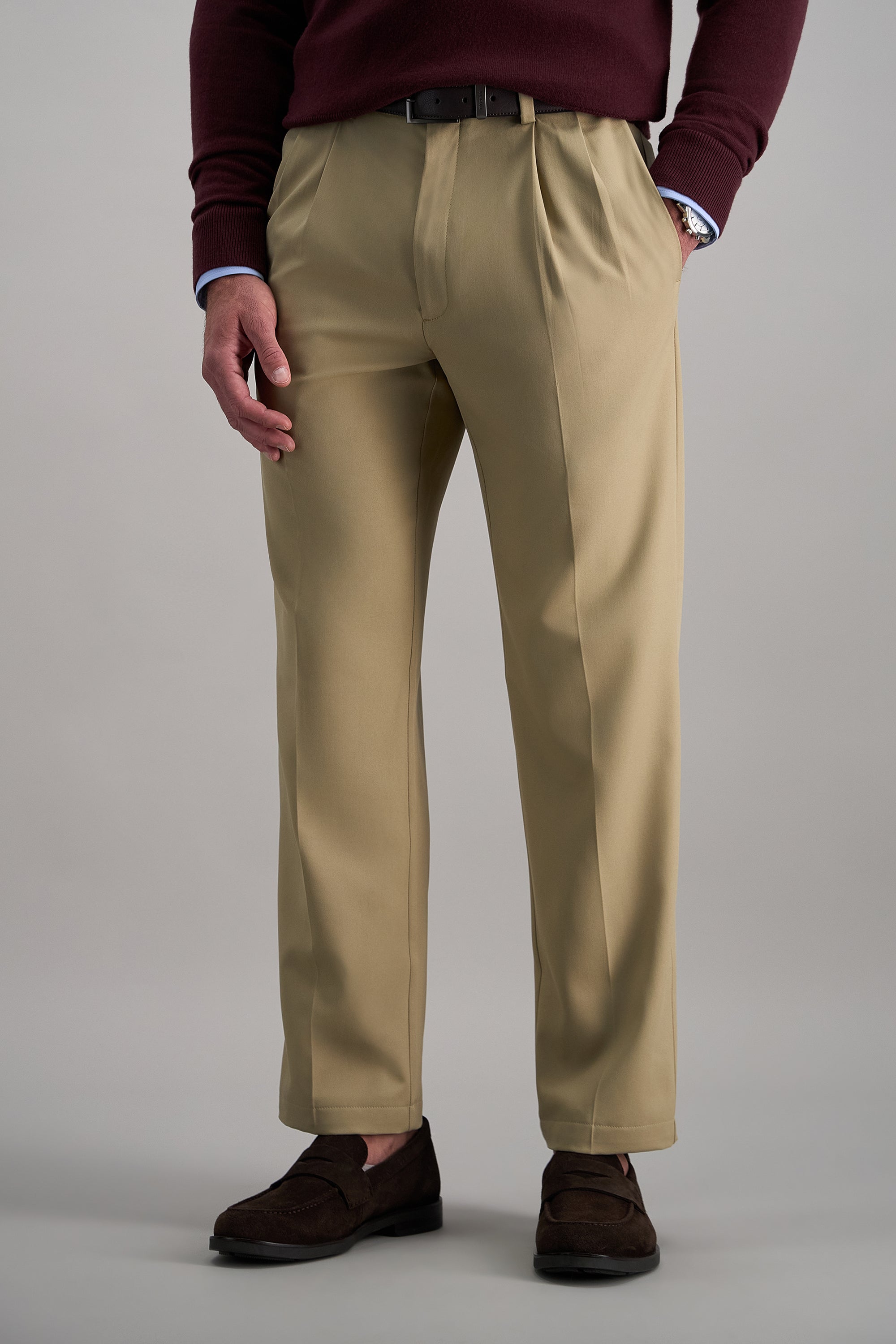 Cool 18® Pro Pant - Khaki - Haggar.com#color_khaki