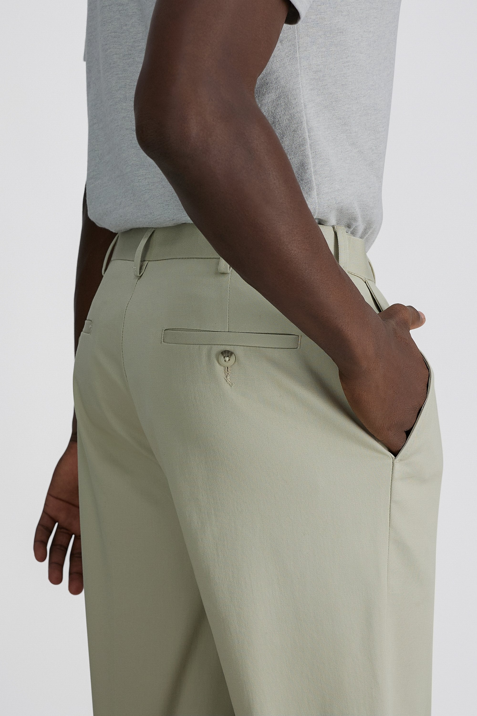 Wrinkle Free Performance Khaki Pant, , hi-res
