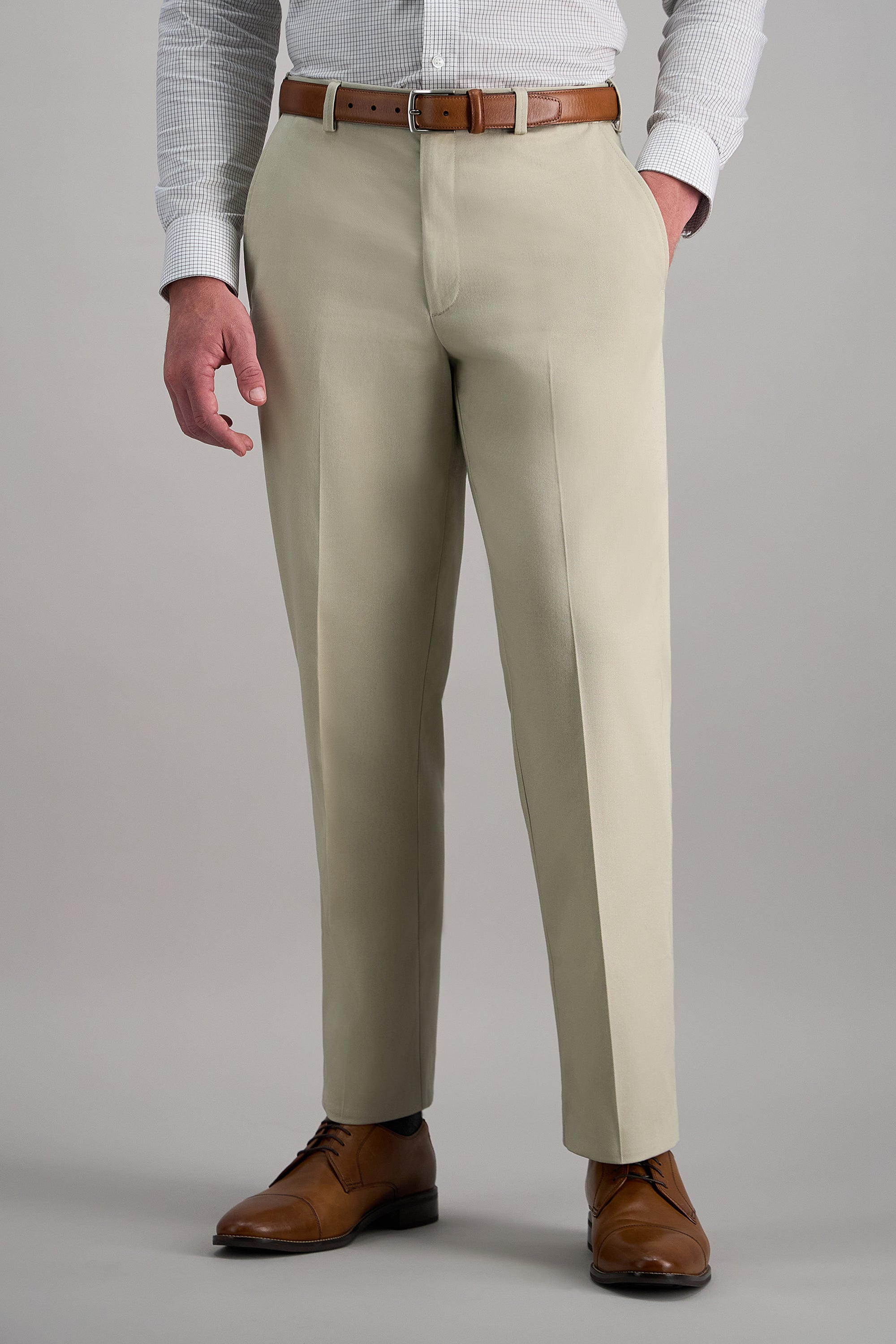 Premium No Iron Khaki - Haggar.com