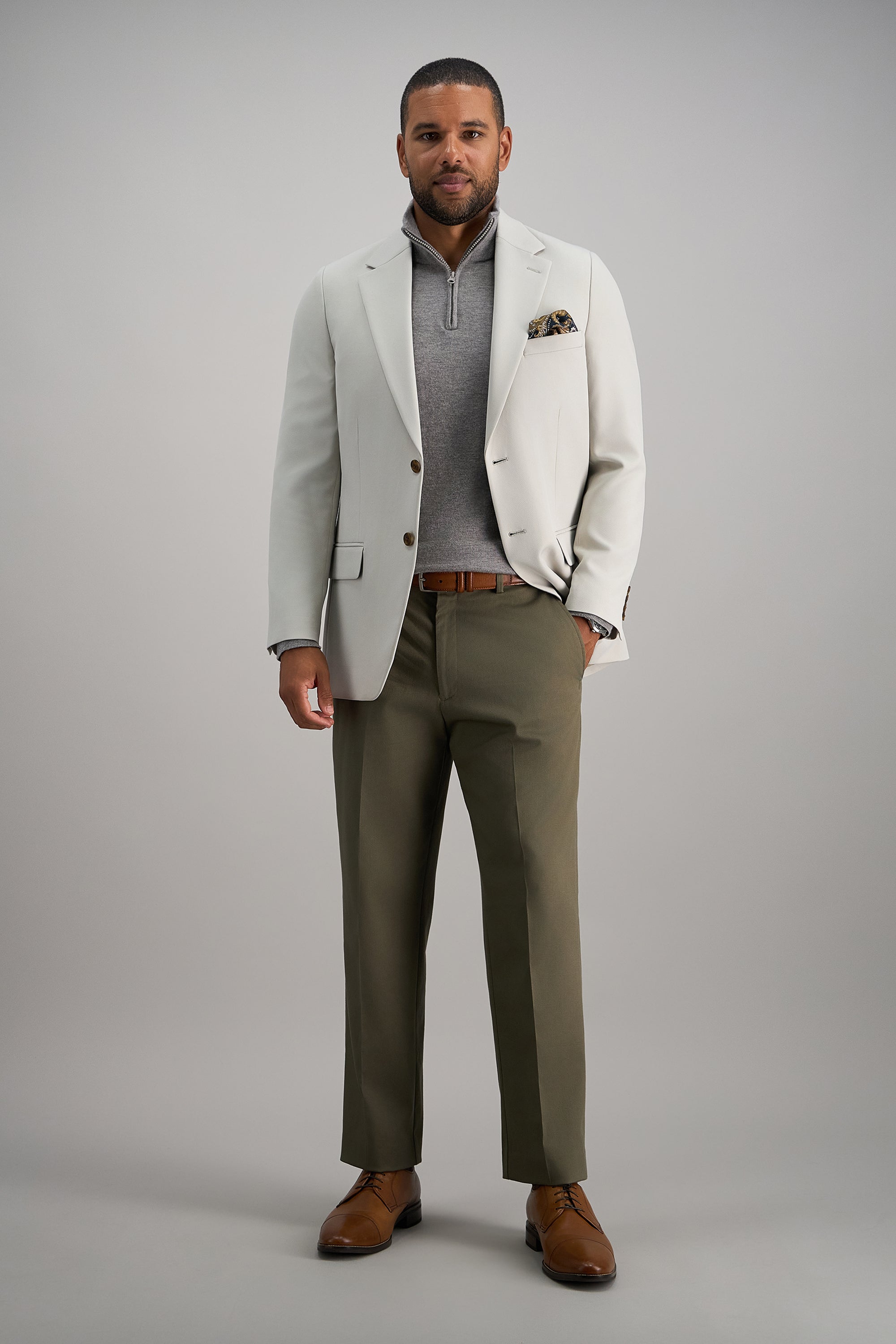 Premium No Iron Khaki - Haggar.com