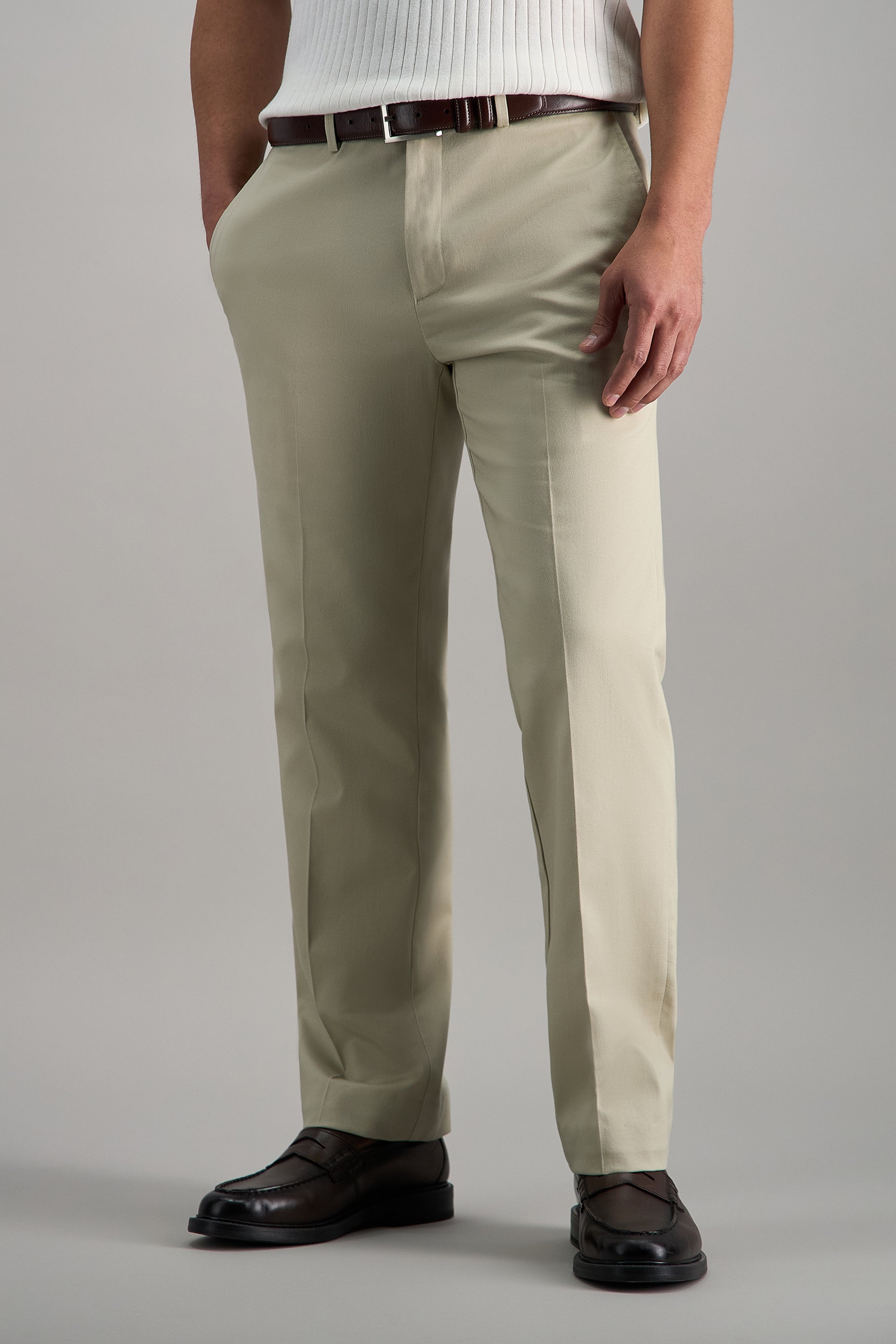 Premium No Iron Khaki - Haggar.com