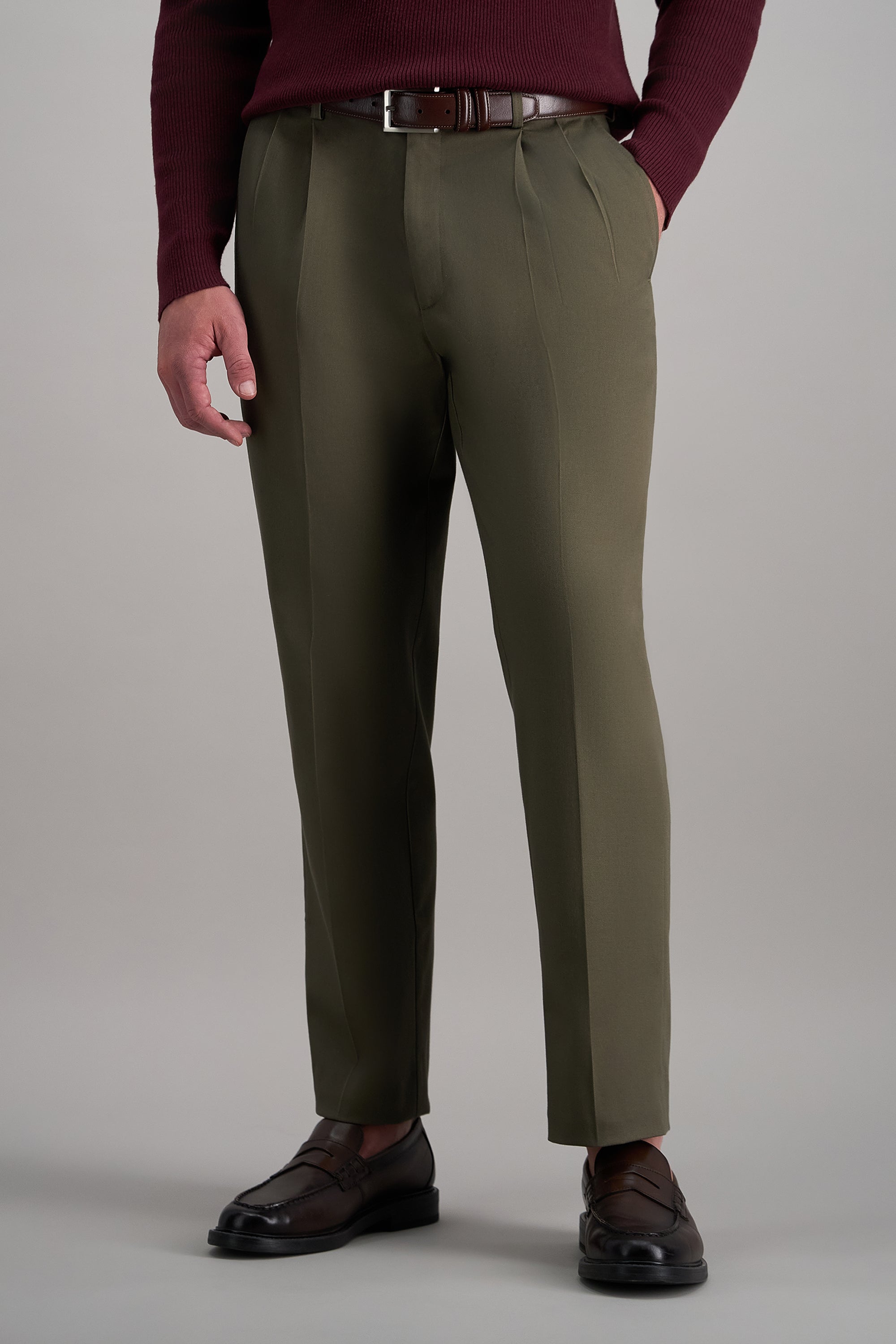 Premium No Iron Khaki - Haggar.com