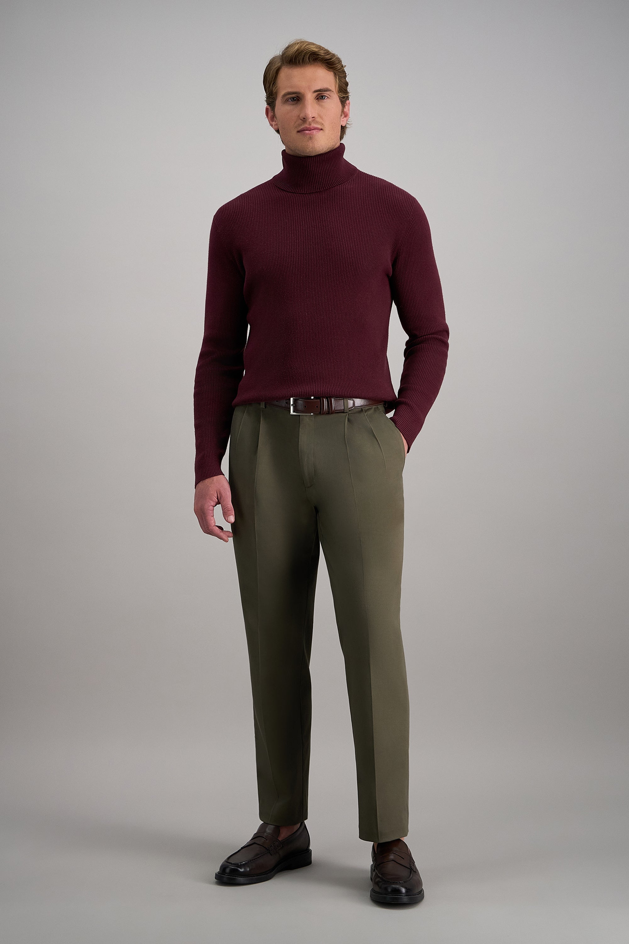 Premium No Iron Khaki - Haggar.com