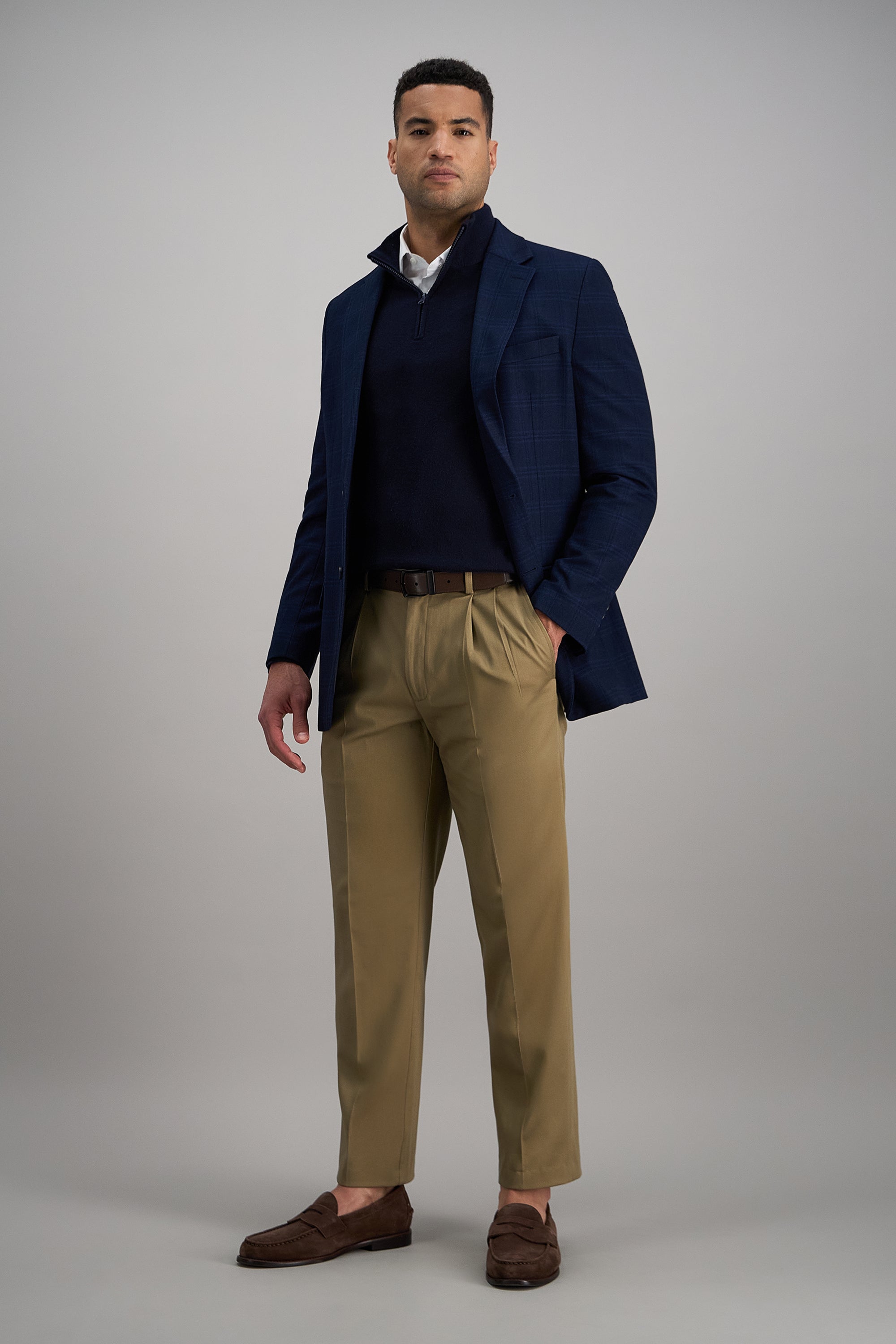 Premium No Iron Khaki - Haggar.com