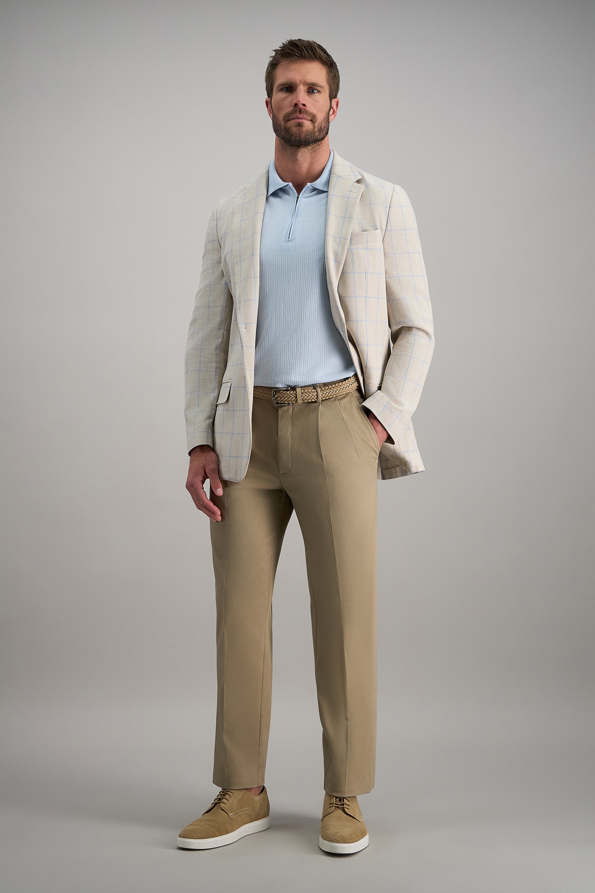 Premium No Iron Khaki - Haggar.com