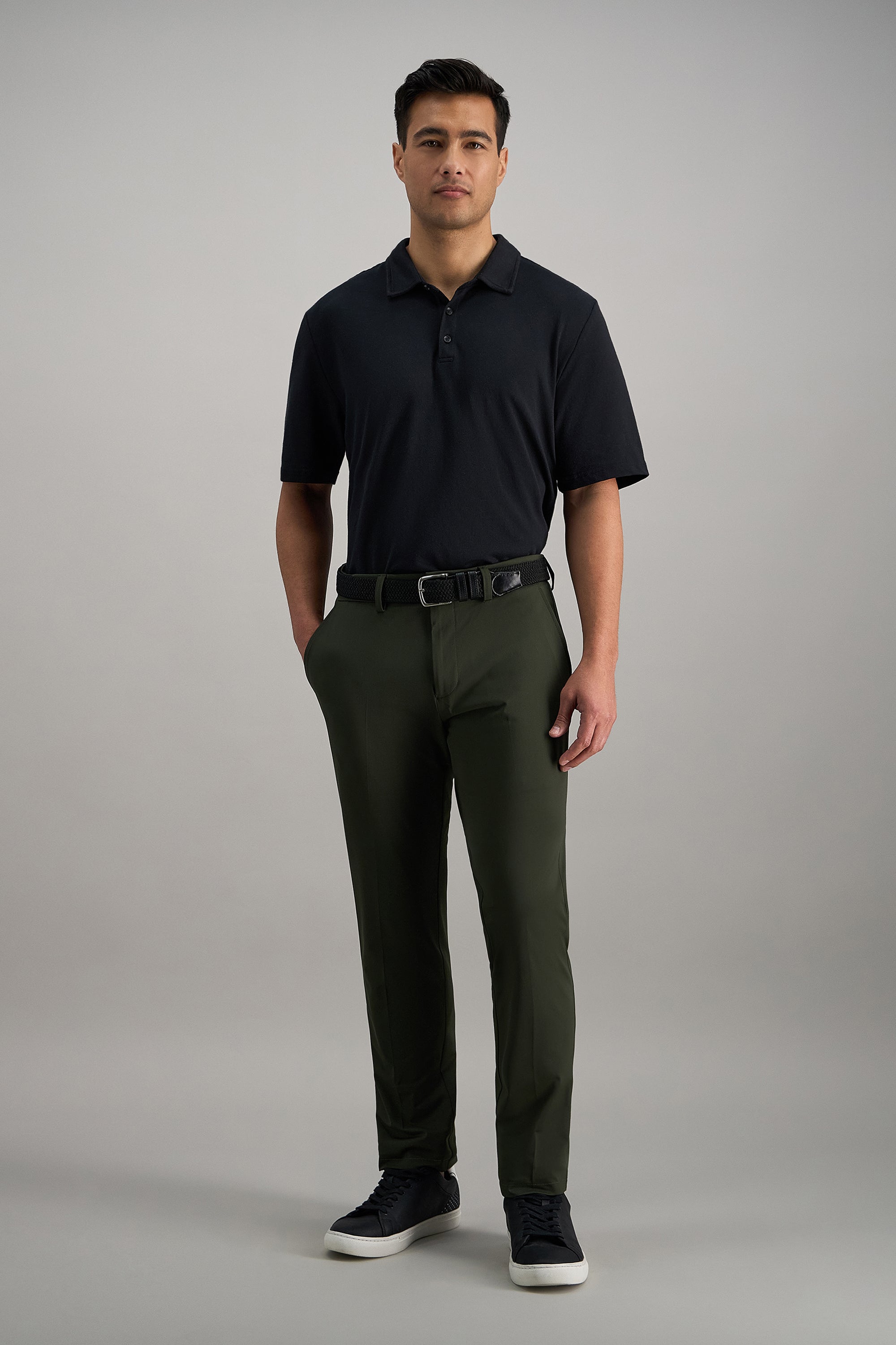 Haggar® Sport Travel Performance Pant - Haggar.com#color_dark green