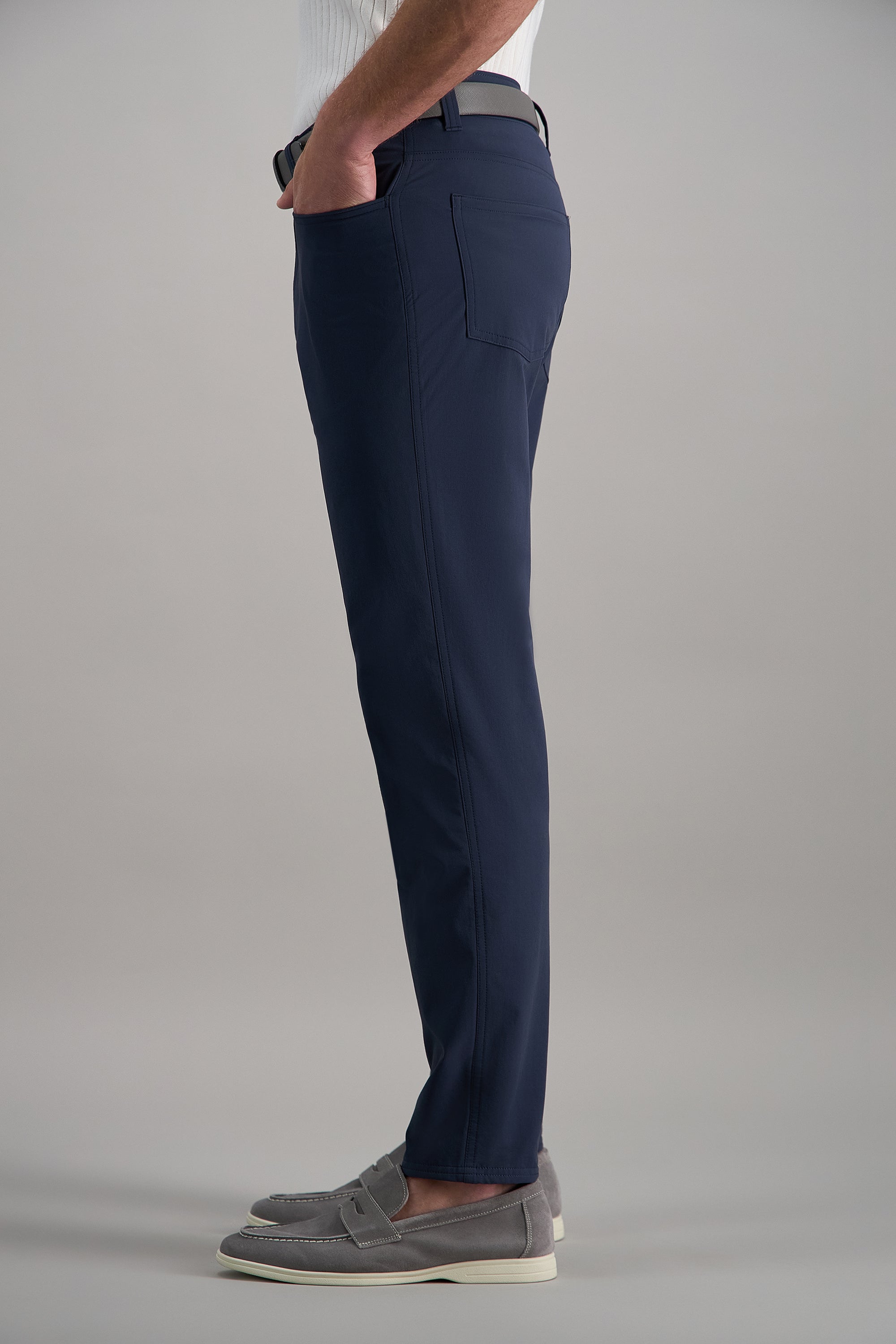 Haggar® Sport Travel Performance Nylon 5-Pocket Tech Pant - Haggar.com
#color_mood indigo