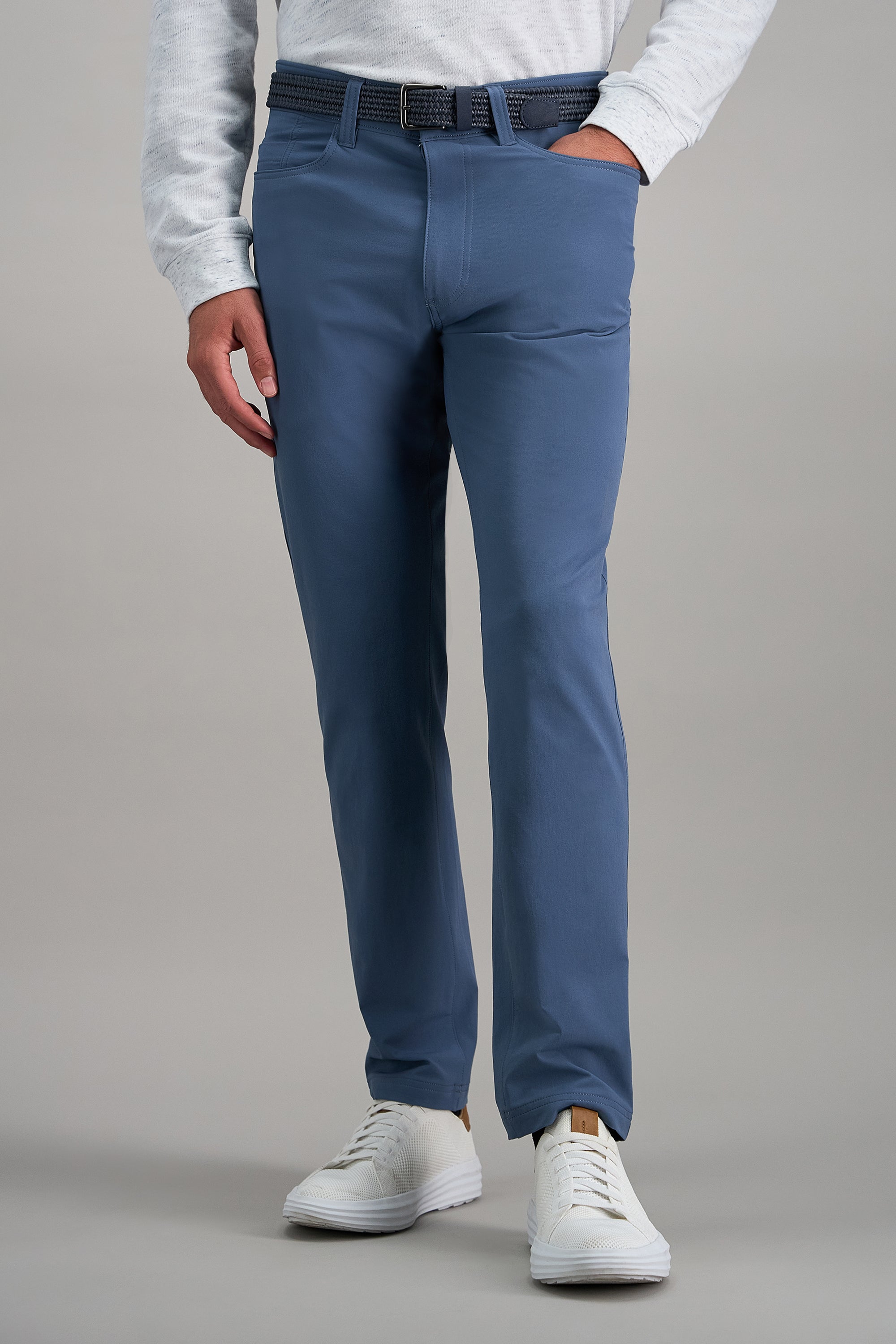 Haggar® Sport Travel Performance Nylon 5-Pocket Tech Pant - Haggar.com#color_blue slate