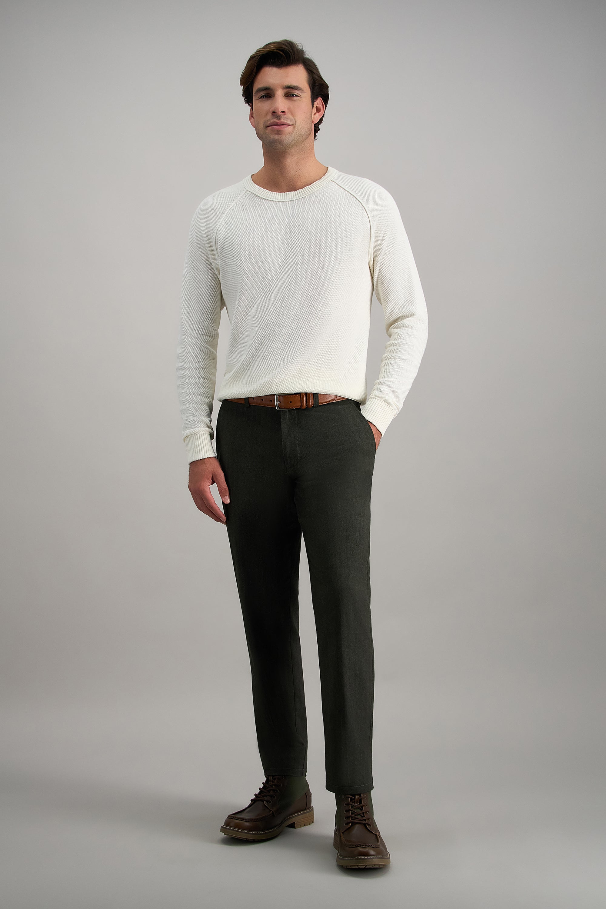 Haggar® Modern Stretch Herringbone Pant - Haggar.com