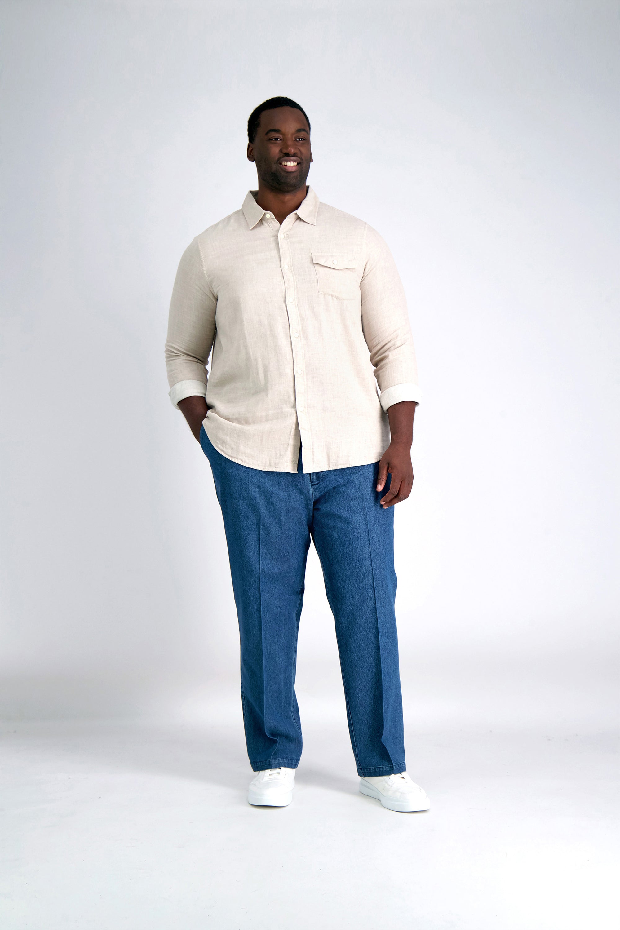 Big & Tall Stretch Denim Trouser