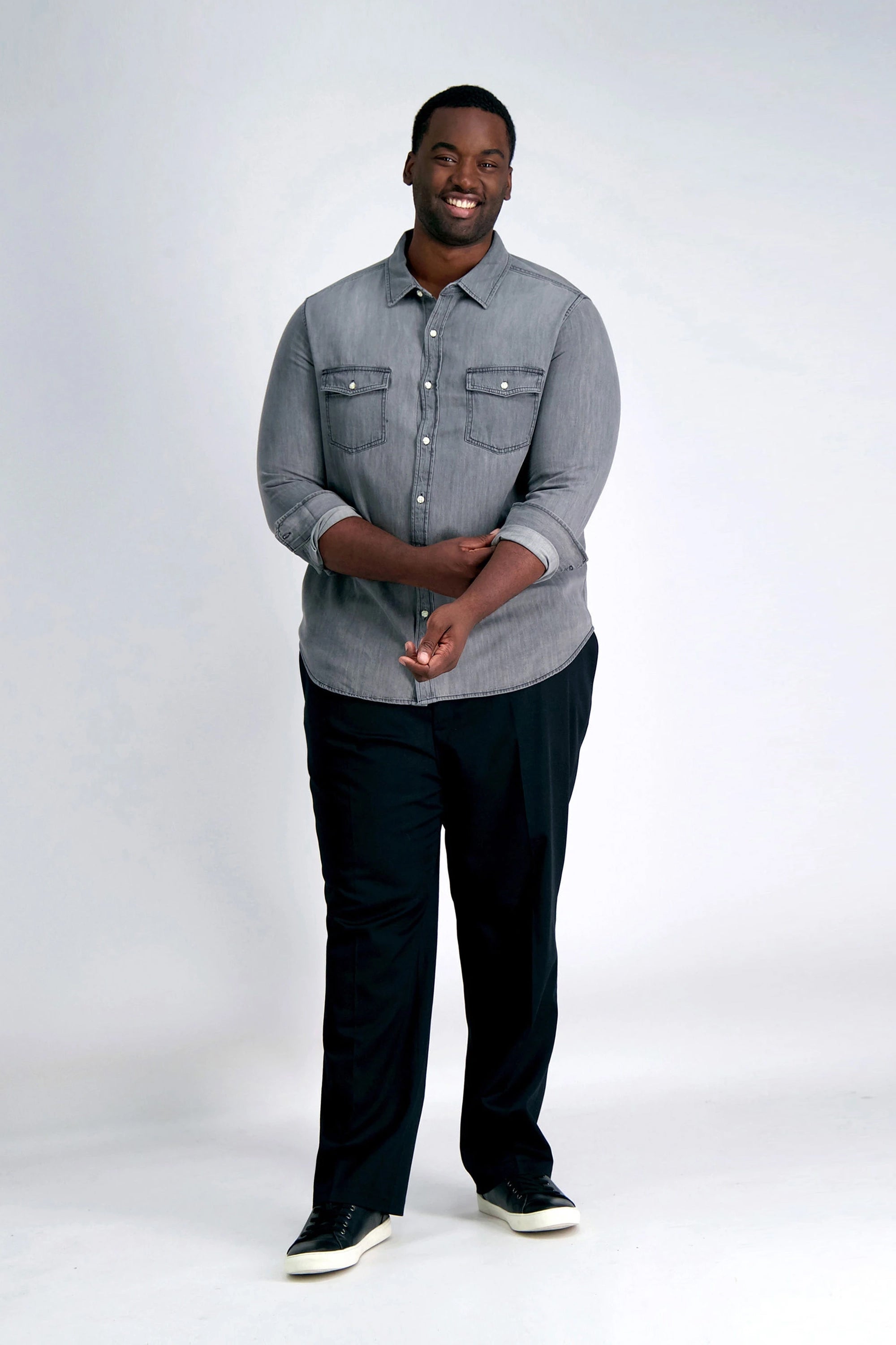 Big & Tall Premium No Iron Khaki - Haggar.com