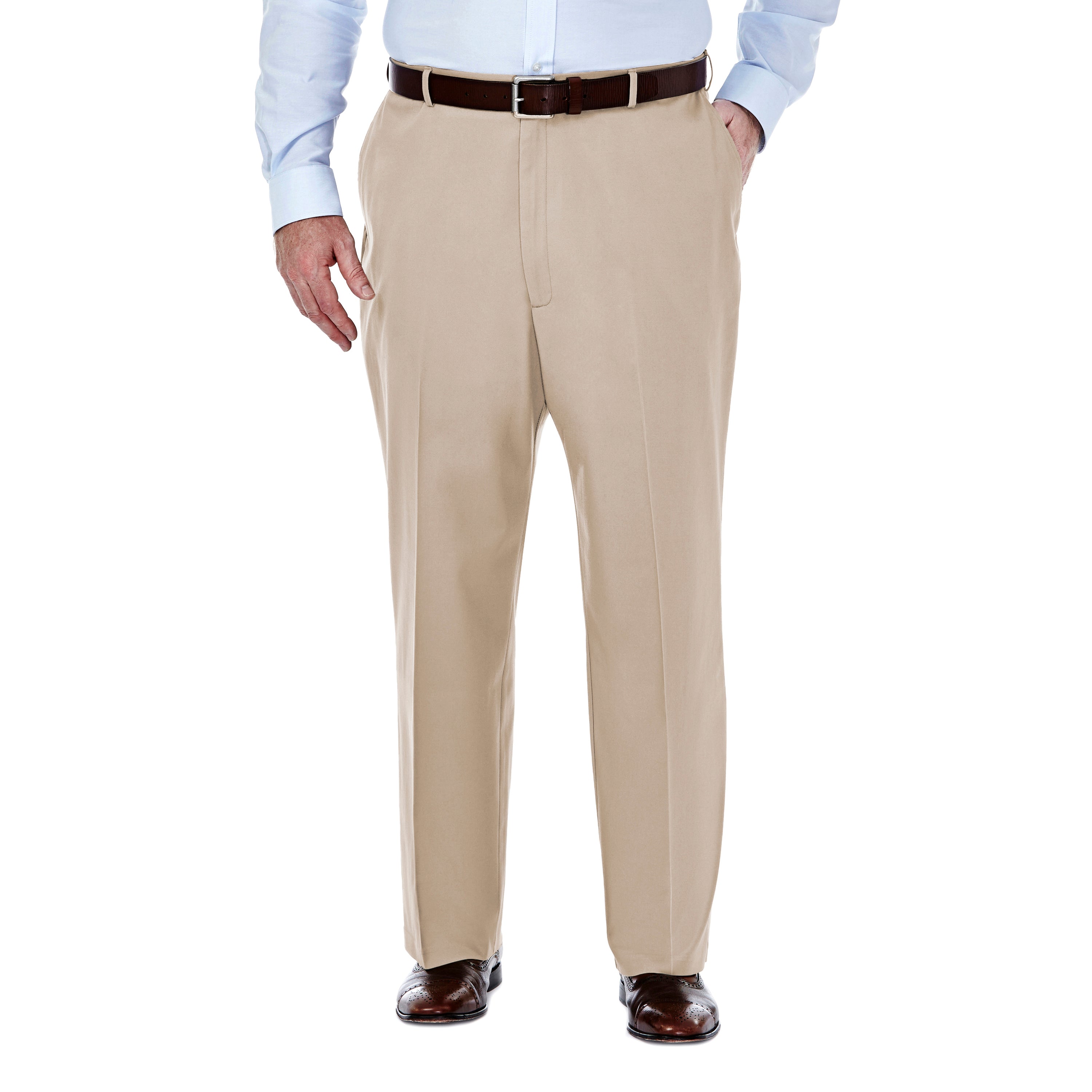 Big & Tall Premium No Iron Khaki - Haggar.com