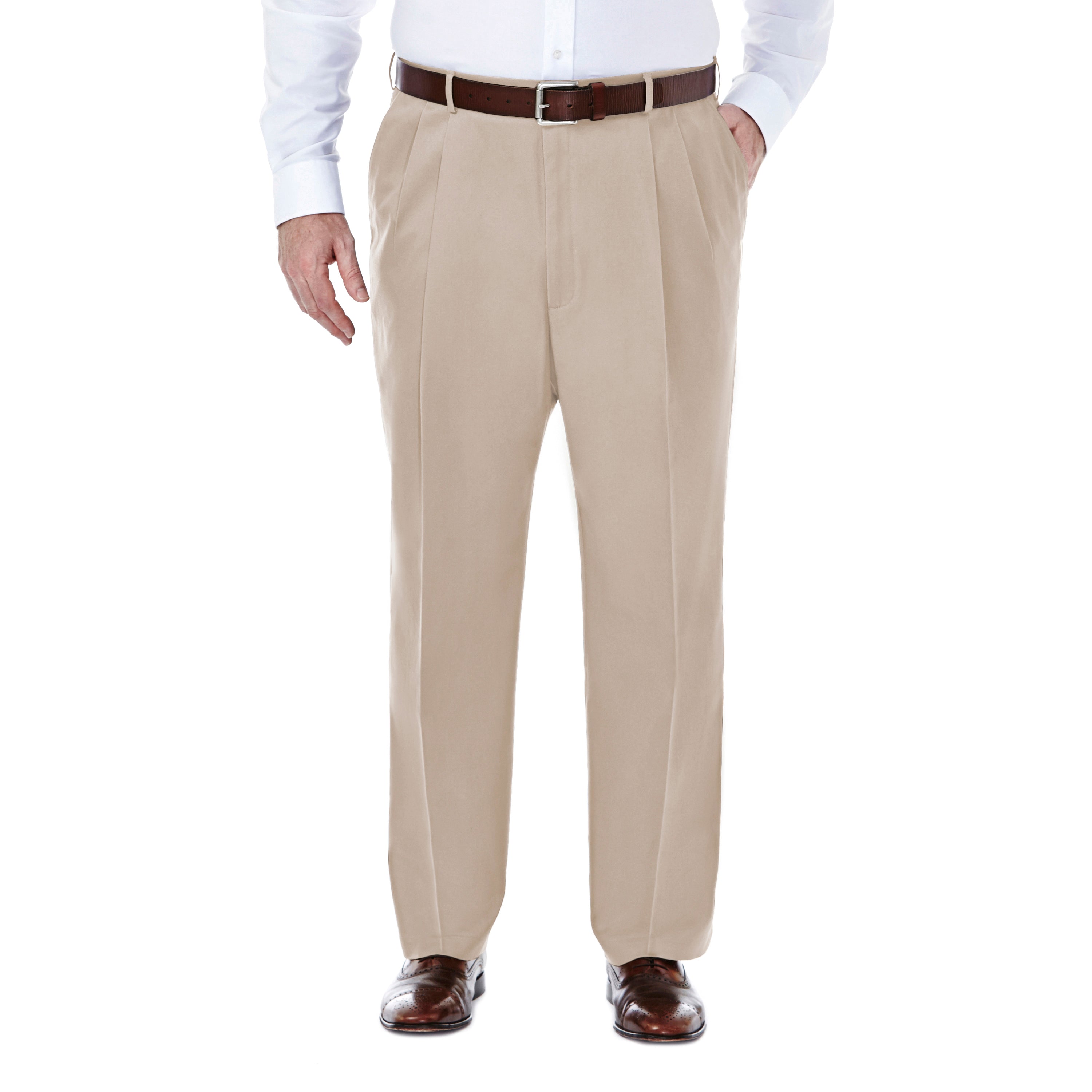 Big & Tall Premium No Iron Khaki, , hi-res