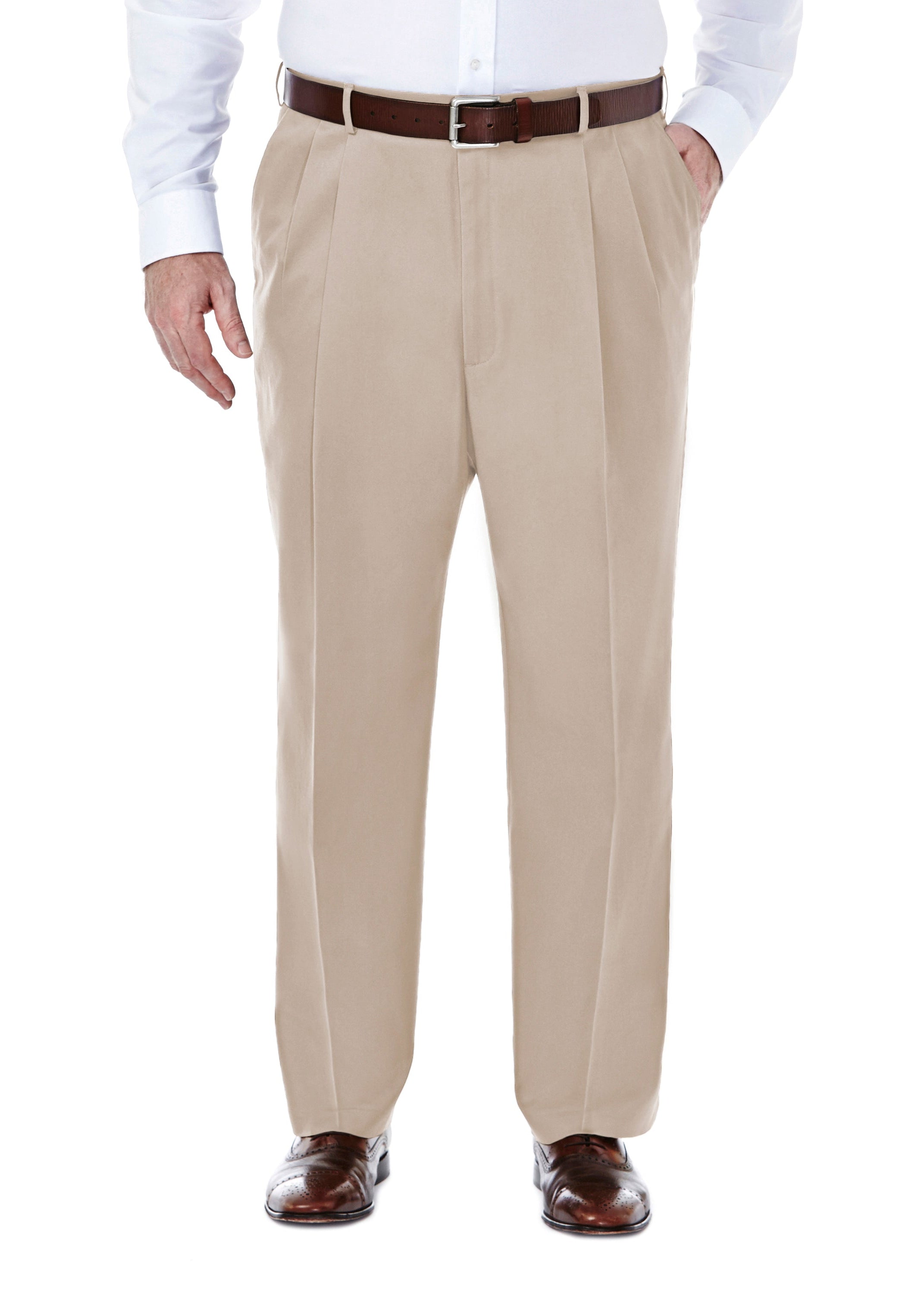 Big & Tall Premium No Iron Khaki, , hi-res#color_sand