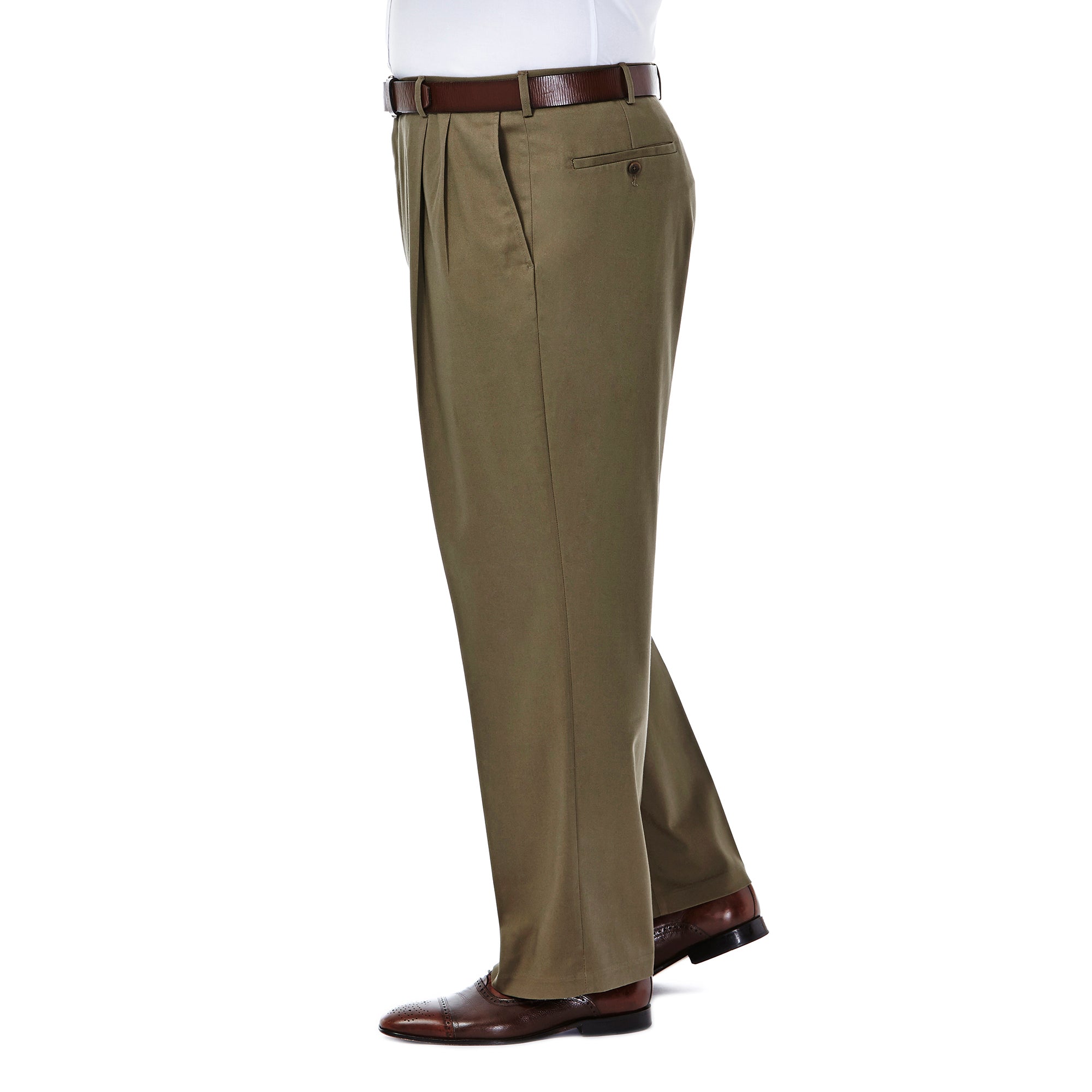Big & Tall Premium No Iron Khaki, , hi-res