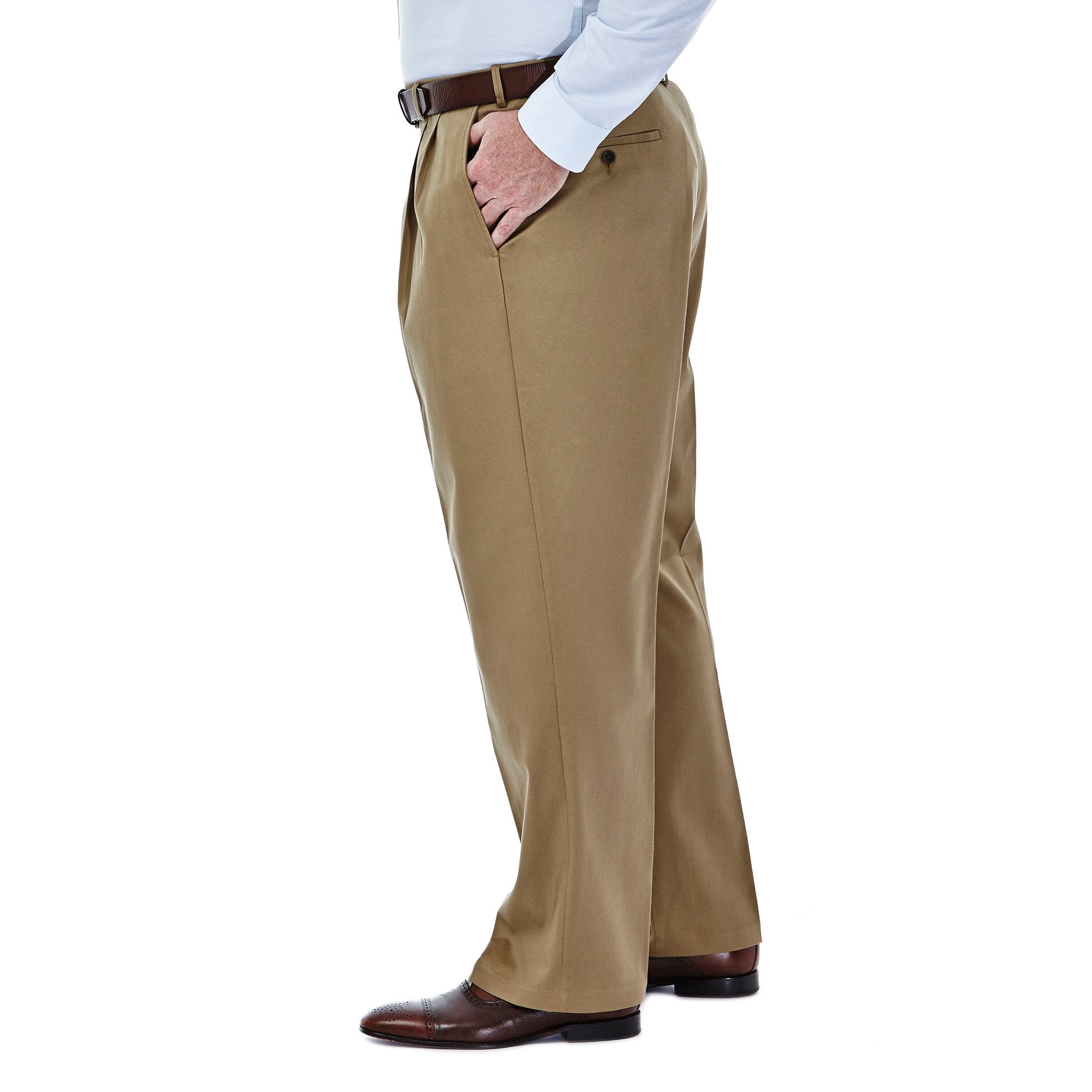 Big & Tall Premium No Iron Khaki, , hi-res