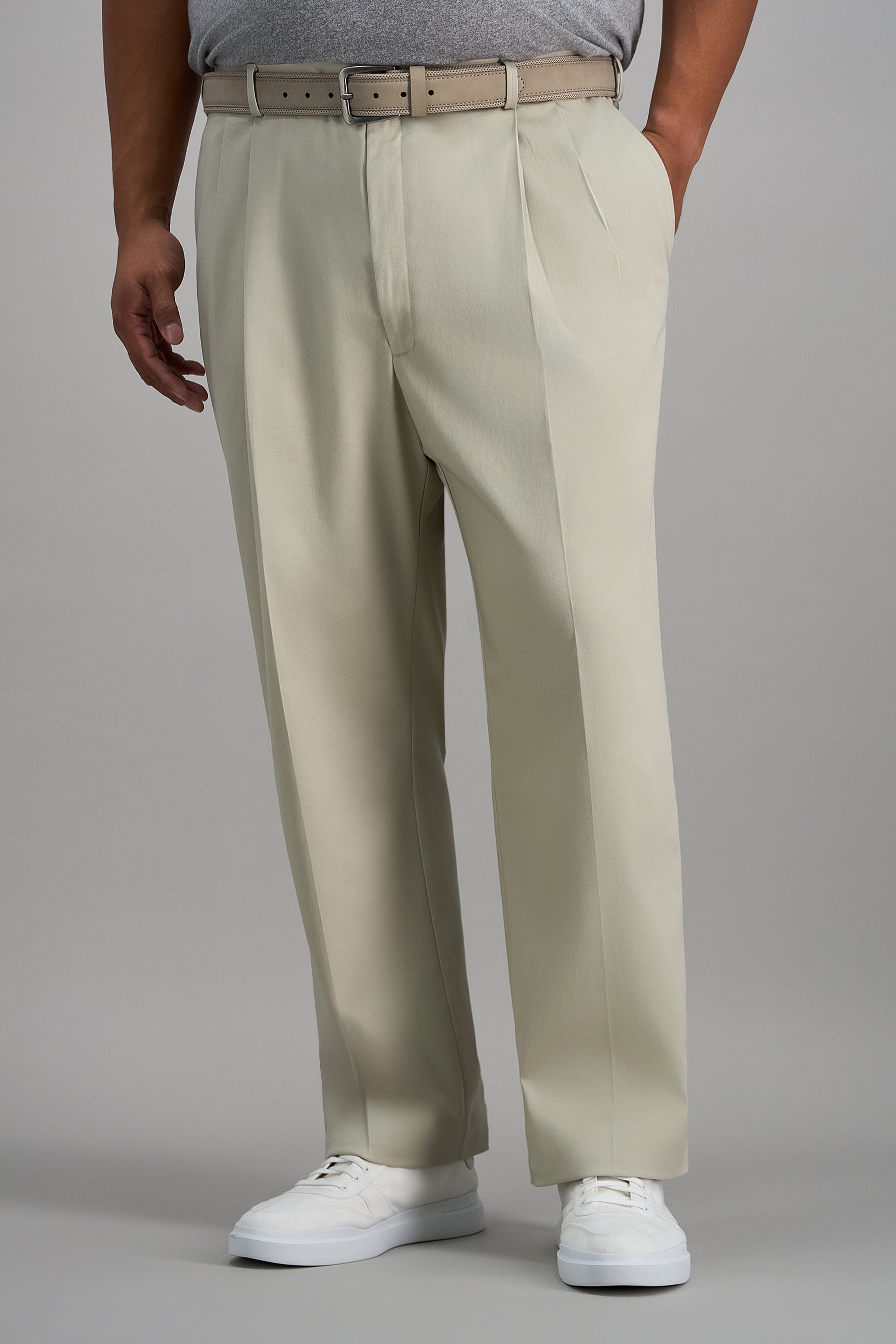 Big & Tall Iron Free Premium Khaki - Haggar.com#color_sand