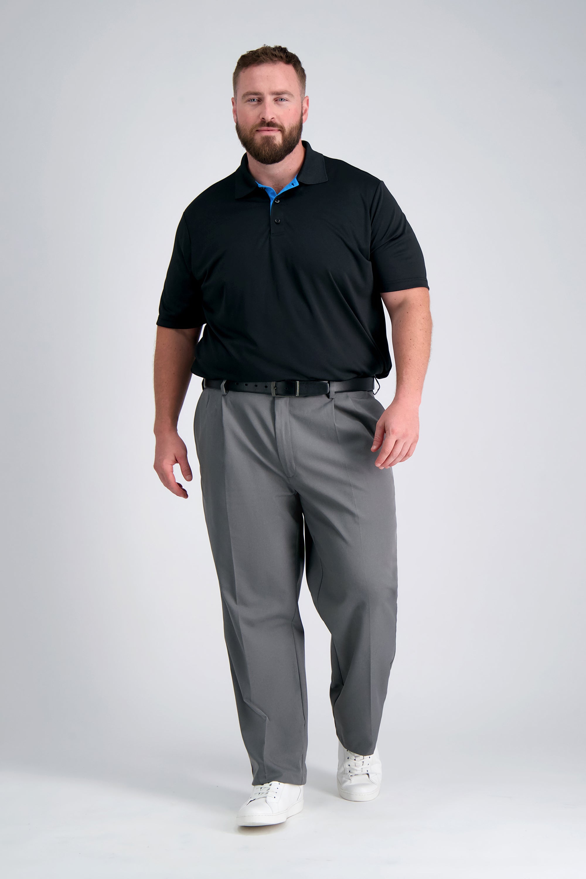 Big & Tall Cool Right® Performance Flex Pant - color_heather grey