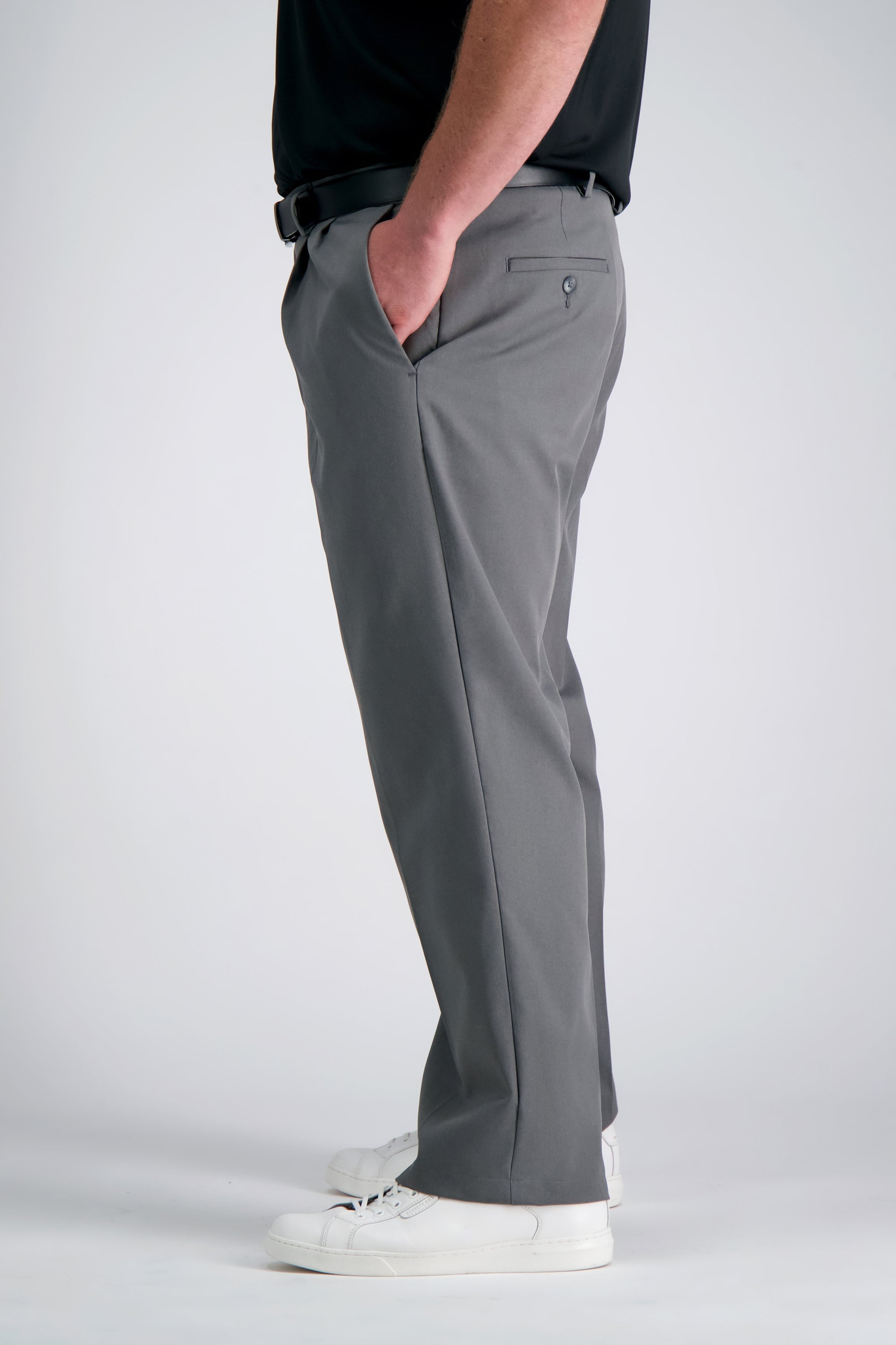 Big & Tall Cool Right® Performance Flex Pant - color_heather grey