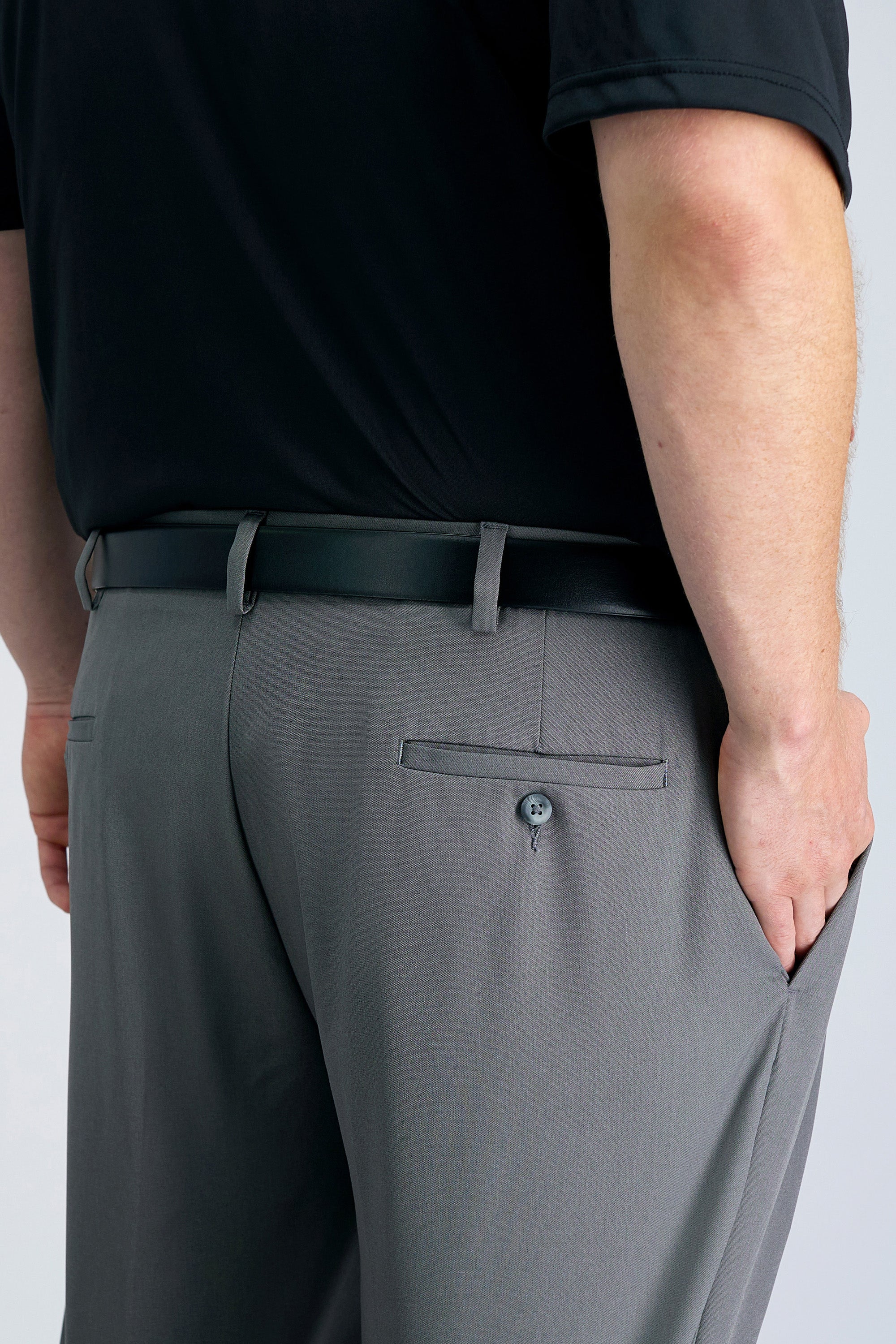 Big & Tall Cool Right® Performance Flex Pant - color_heather grey