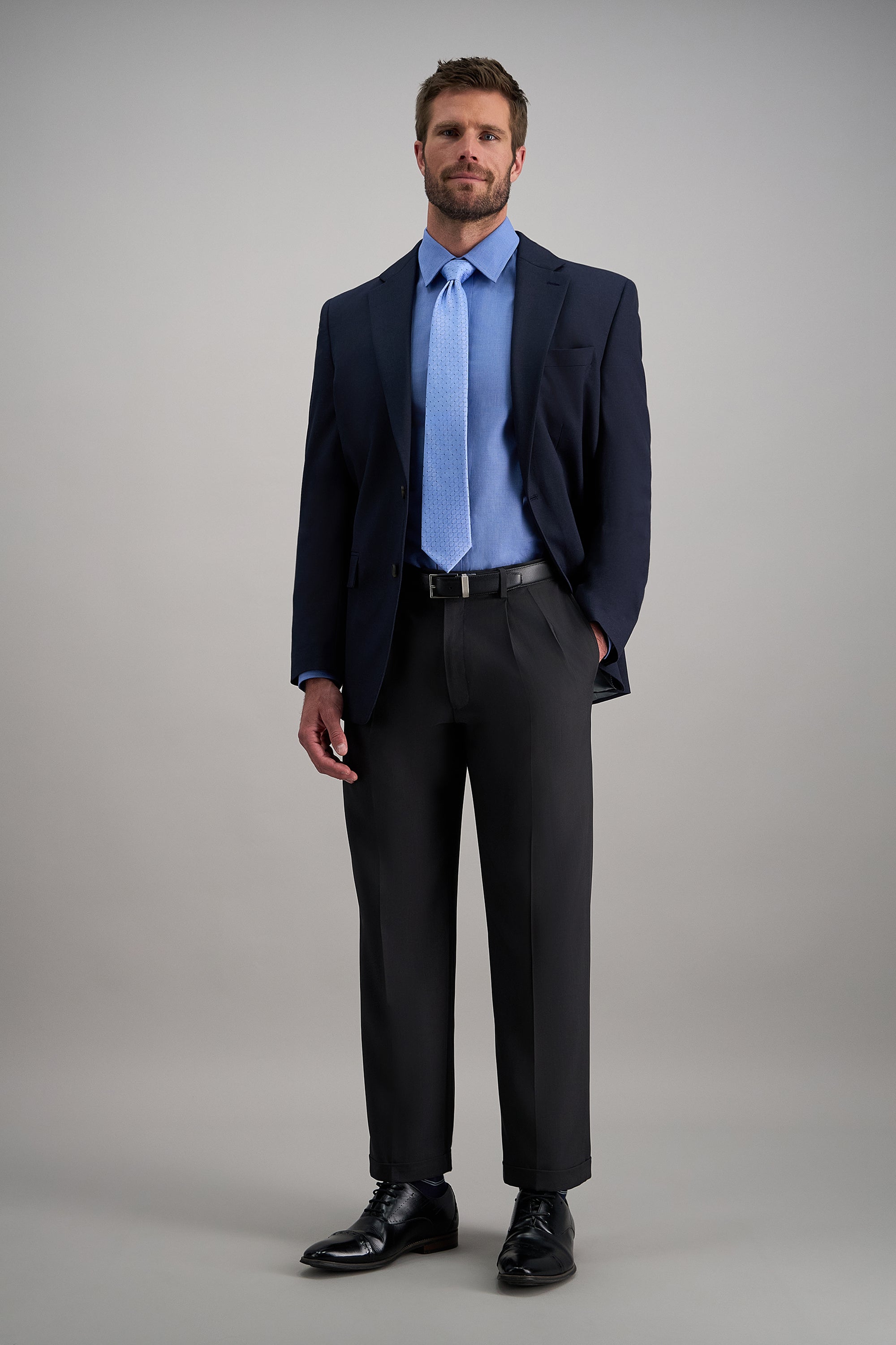 E-CLO™ Stria Dress Pant - Haggar.com