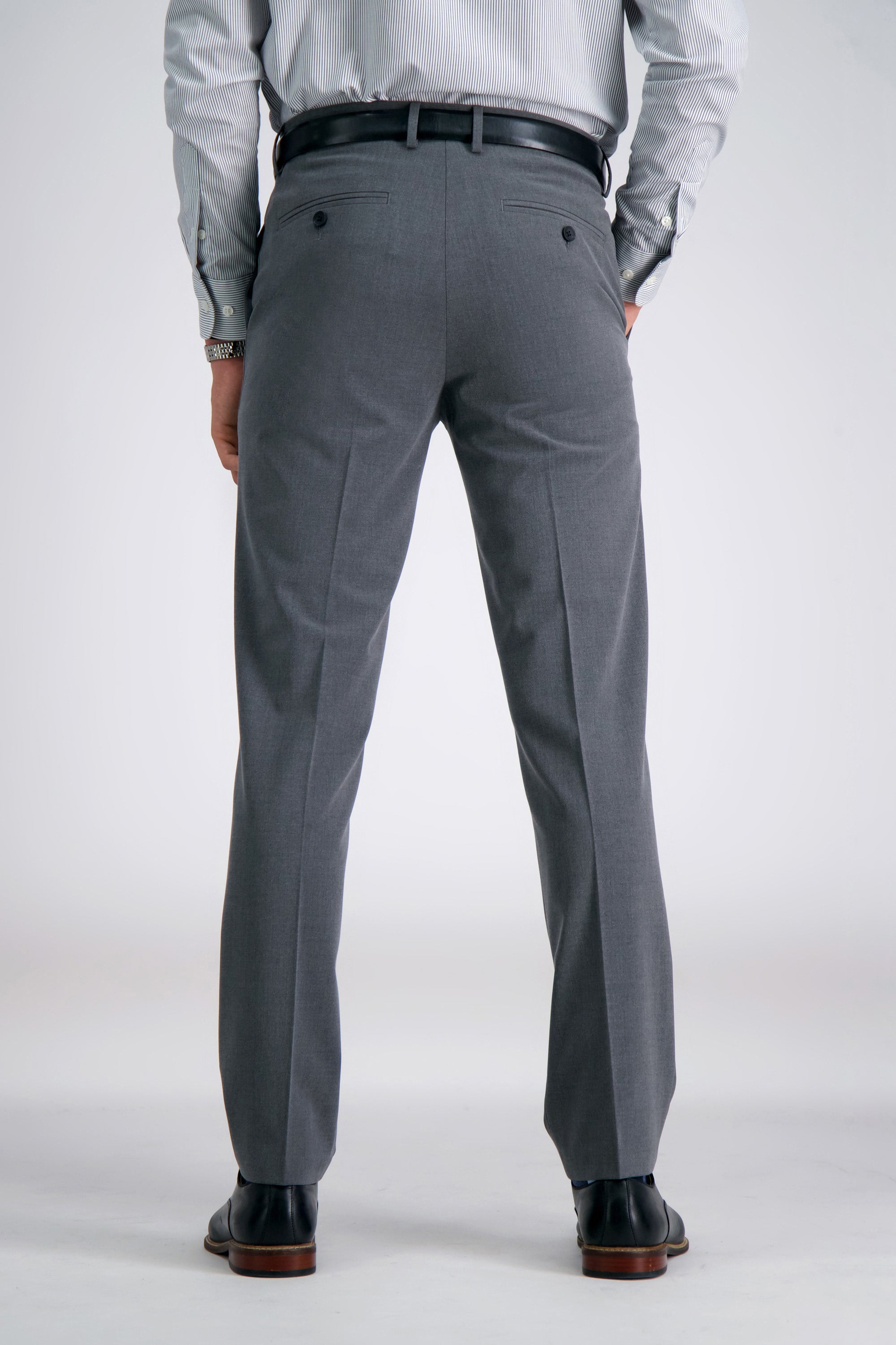 J.M. Haggar 4 Way Stretch Dress Pant, , hi-res#color_med grey
