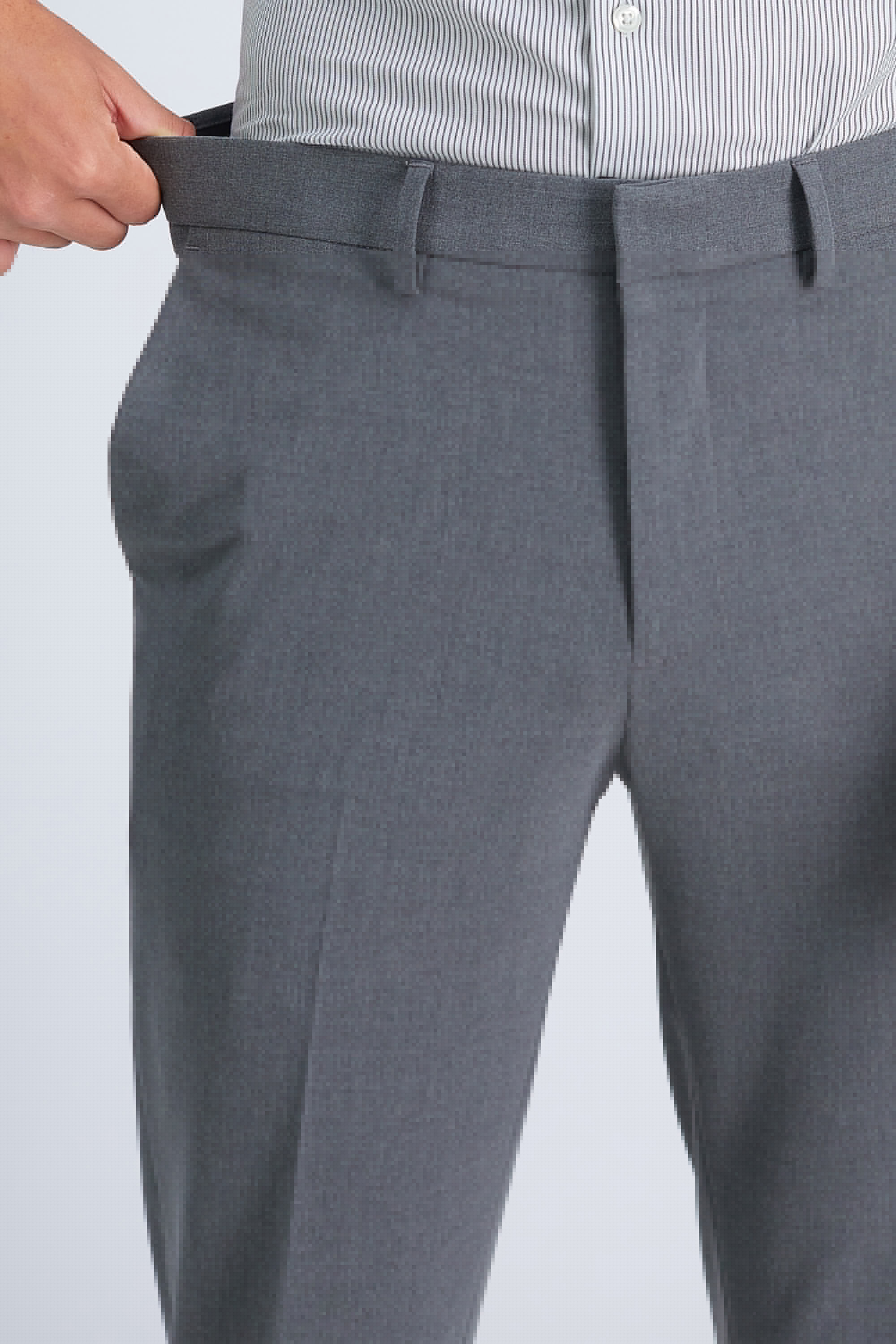 J.M. Haggar 4 Way Stretch Dress Pant, , hi-res#color_med grey
