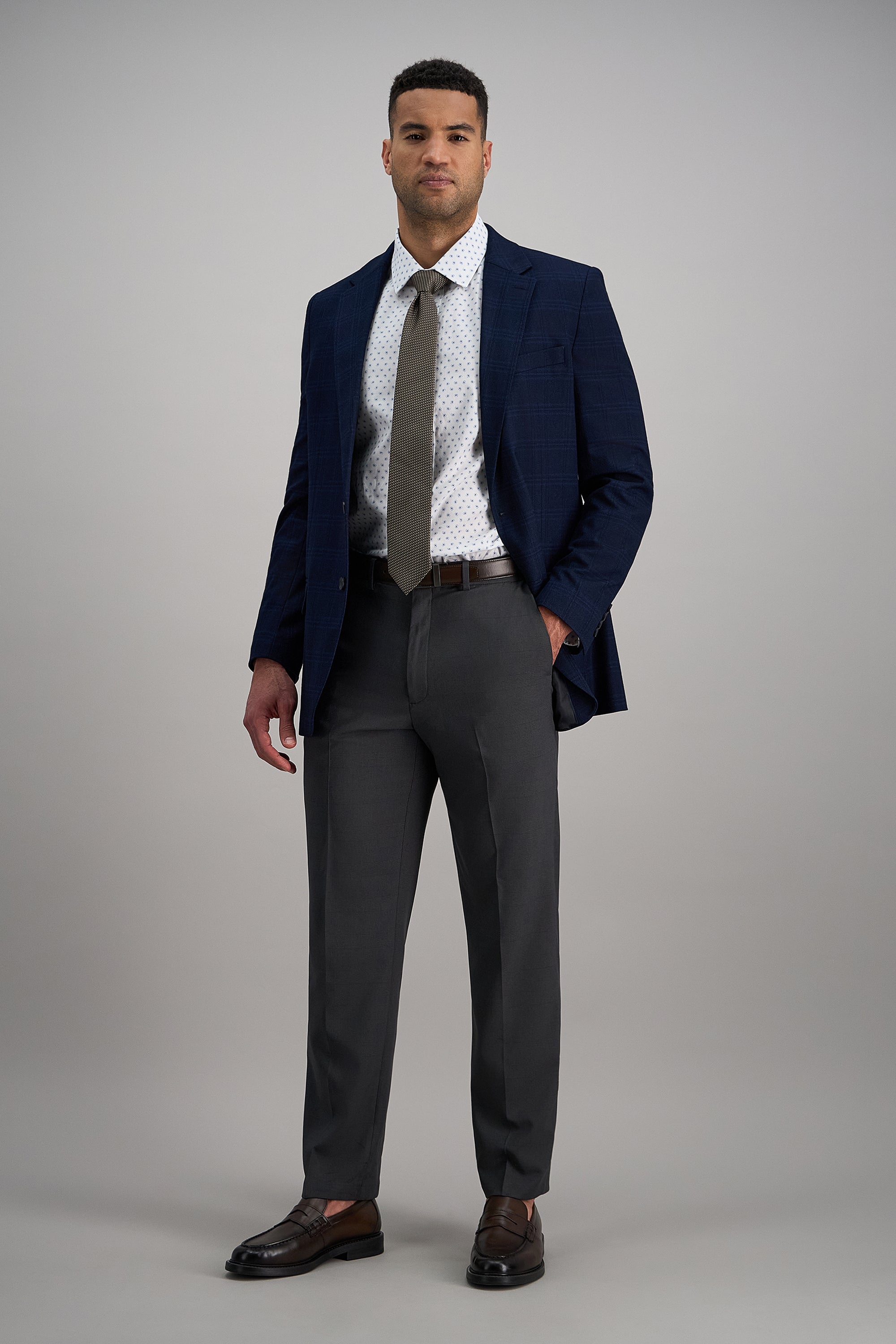 Premium Comfort Dress Pant - Tonal Glen Plaidㅤ
