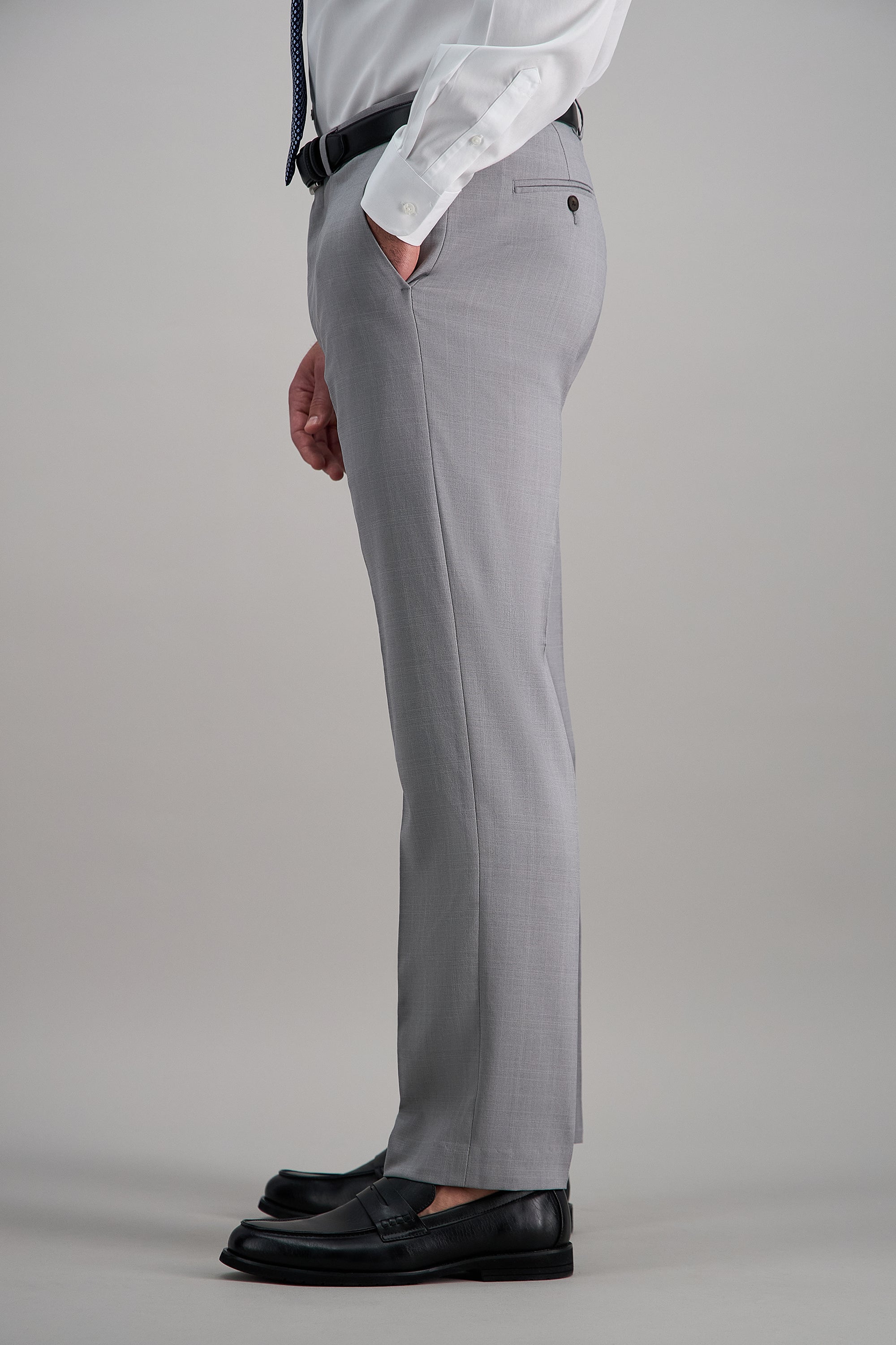 Premium Comfort Tonal Plaid Dress Pant - Haggar.com