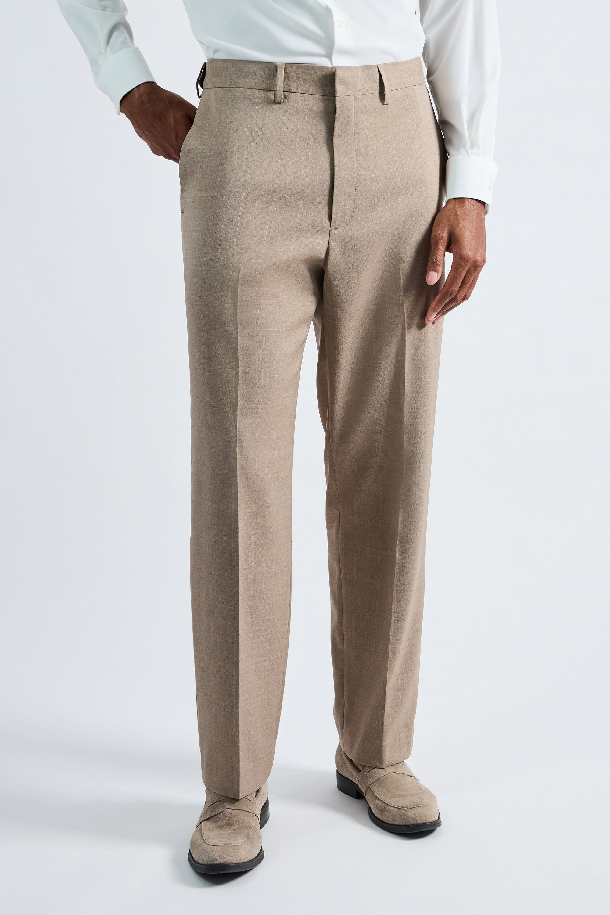 Premium Comfort Tonal Plaid Dress Pant, , hi-res